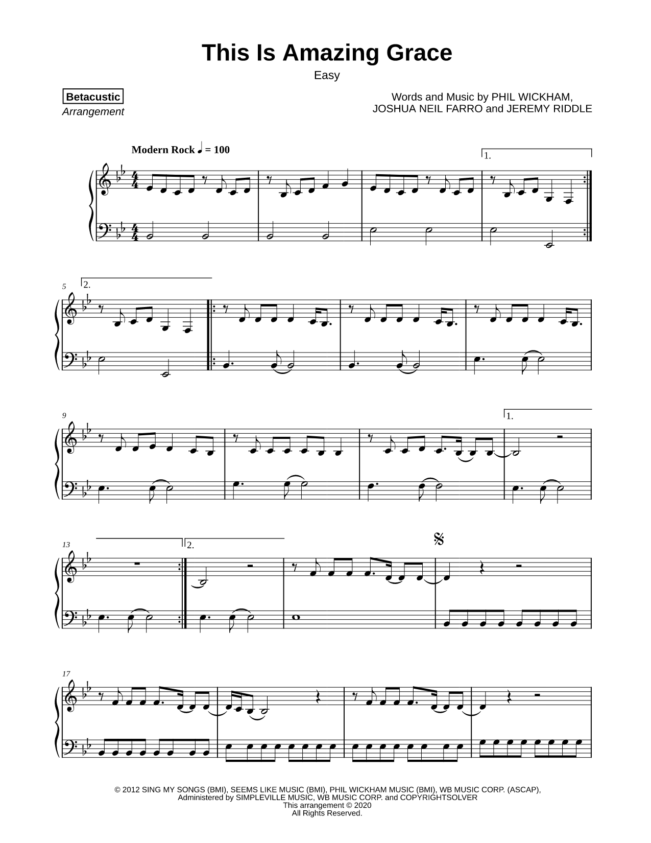 This Is Amazing Grace [easy]
