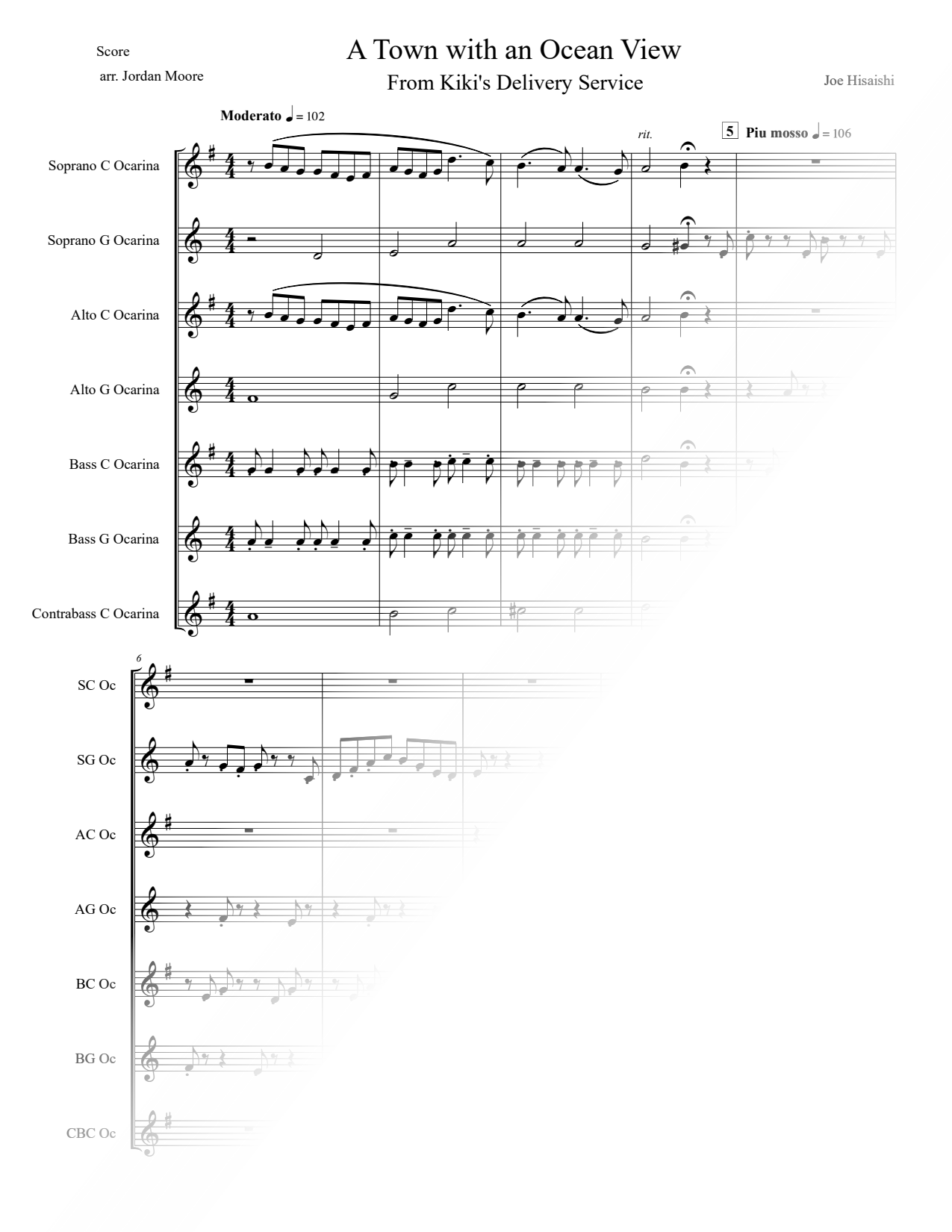 A Town with an Ocean View - Ocarina Ensemble