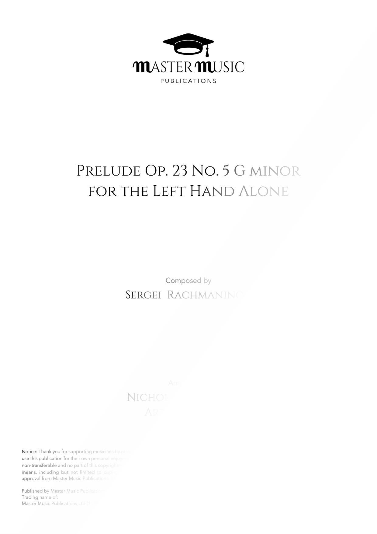 Prelude in G Minor [left hand solo]