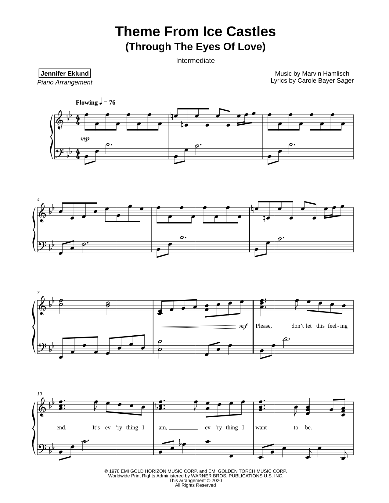 Theme from Ice Castles [intermediate]