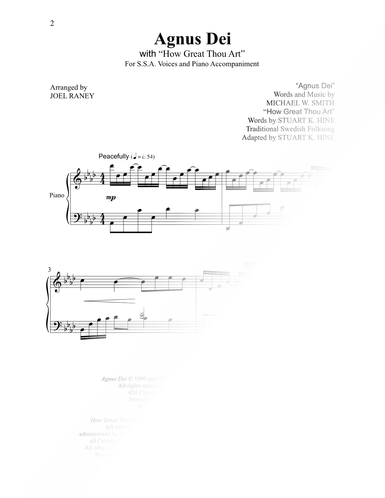 Agnus Dei with How Great Thou Art