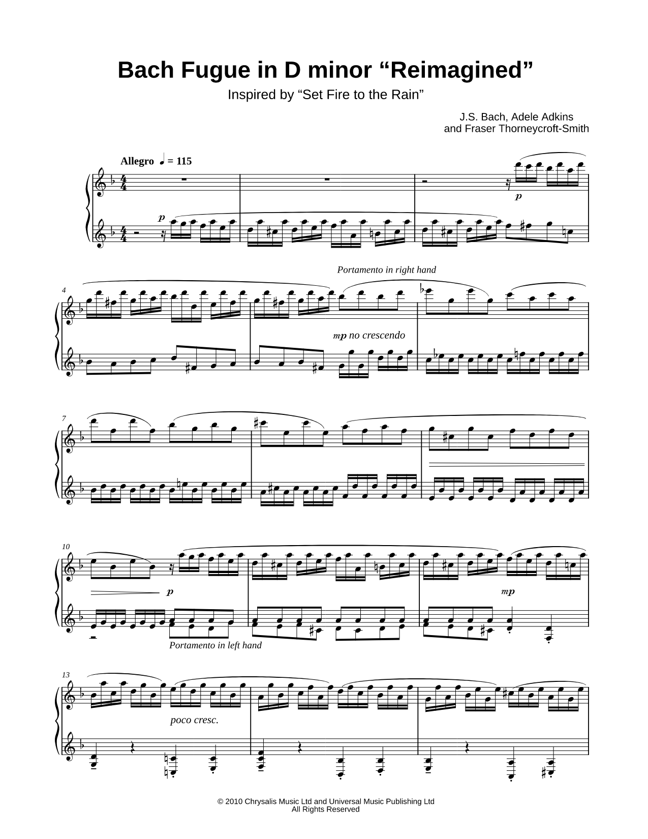 Fugue in D minor "Reimagined"