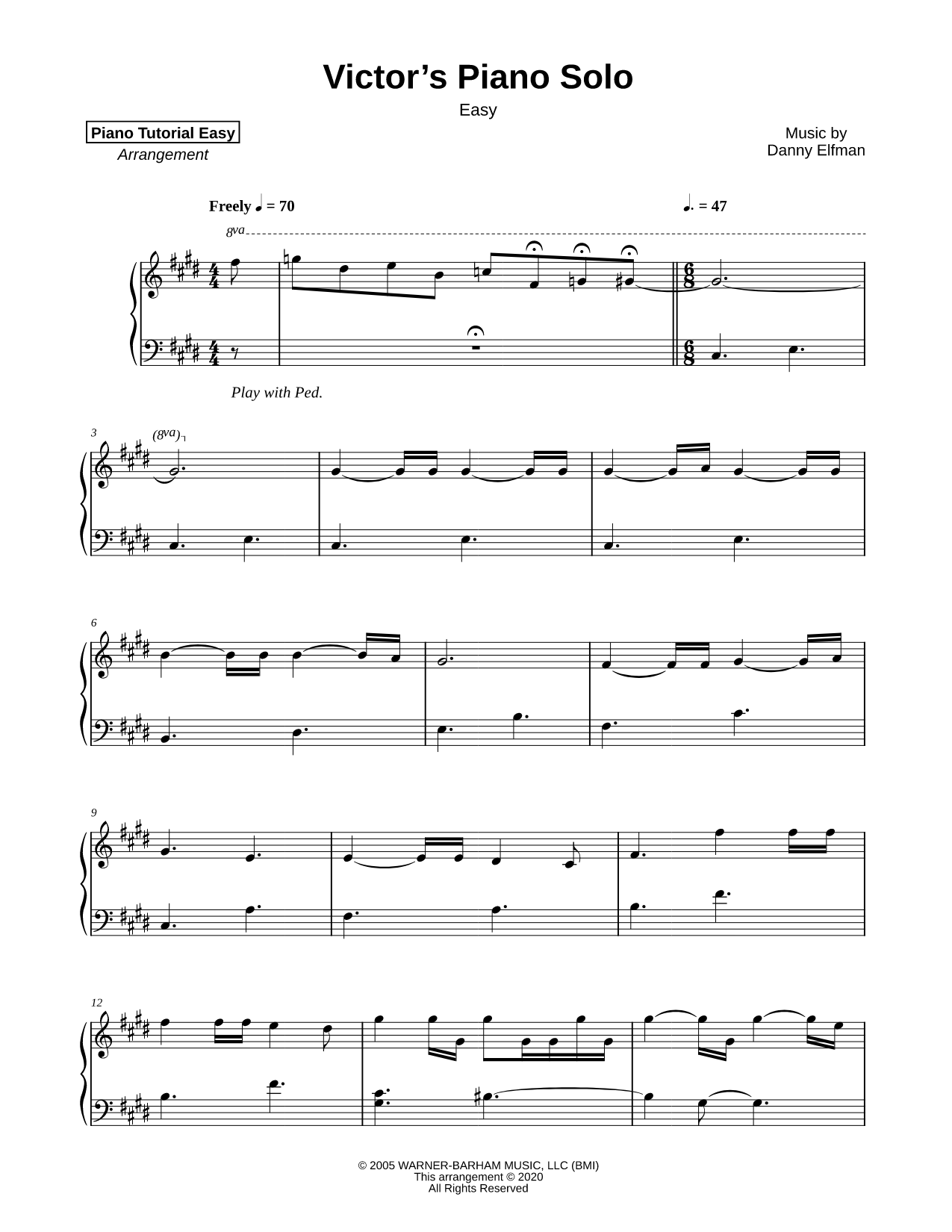 Victor's Piano Solo [easy]