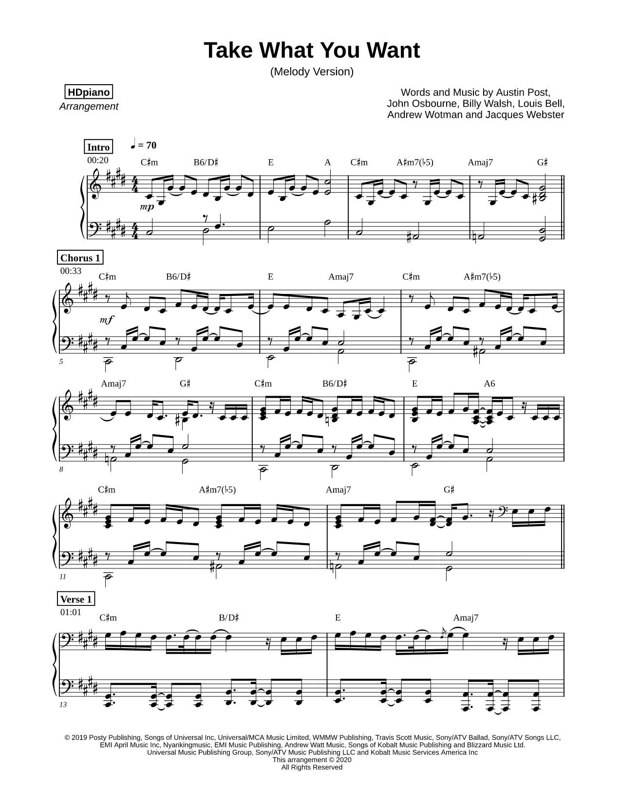 Take What You Want [melody version]