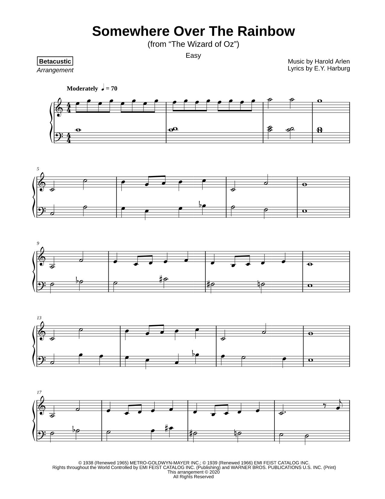 Over the Rainbow [easy]