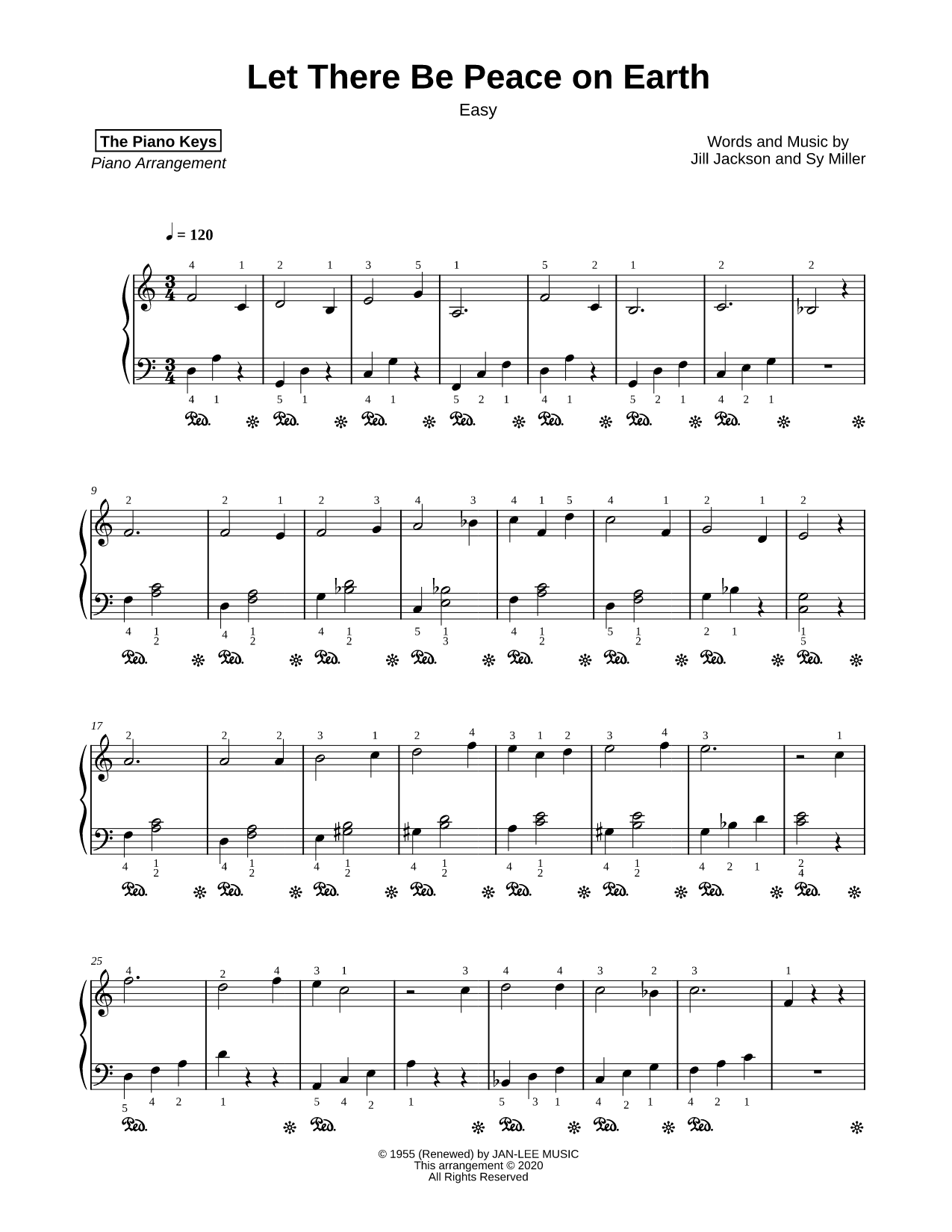 Let There Be Peace on Earth [easy]