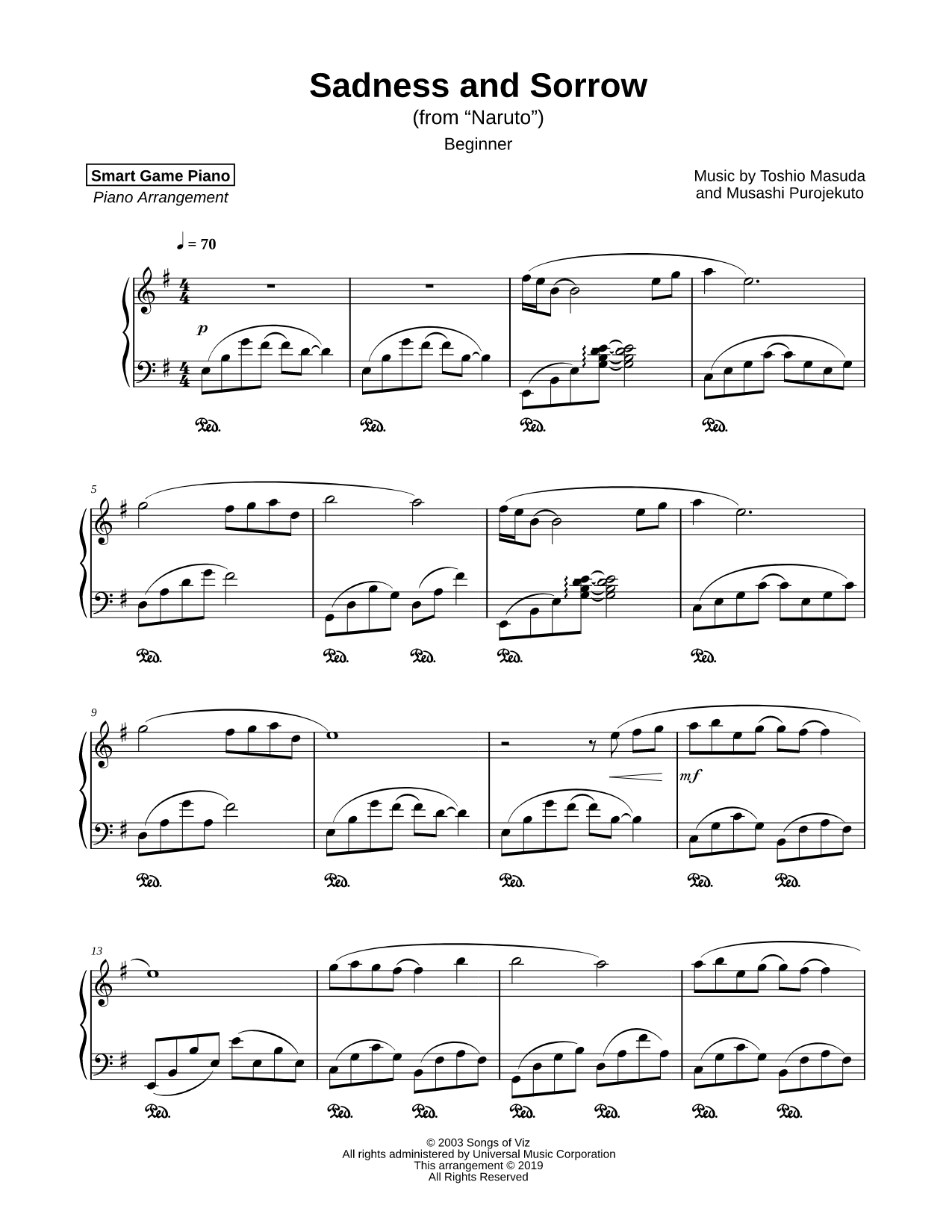 Sadness and Sorrow [beginner]