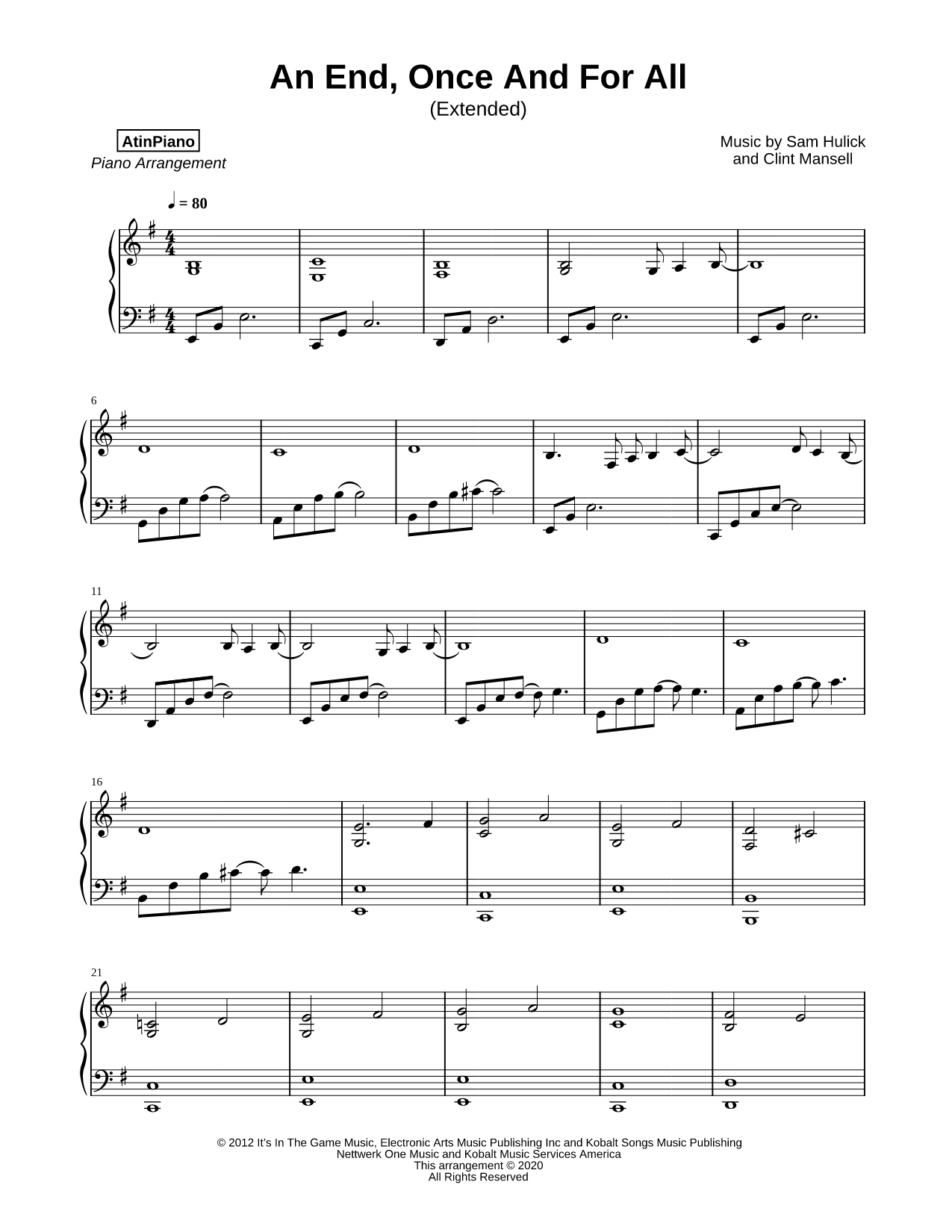 An End, Once and for All (extended)