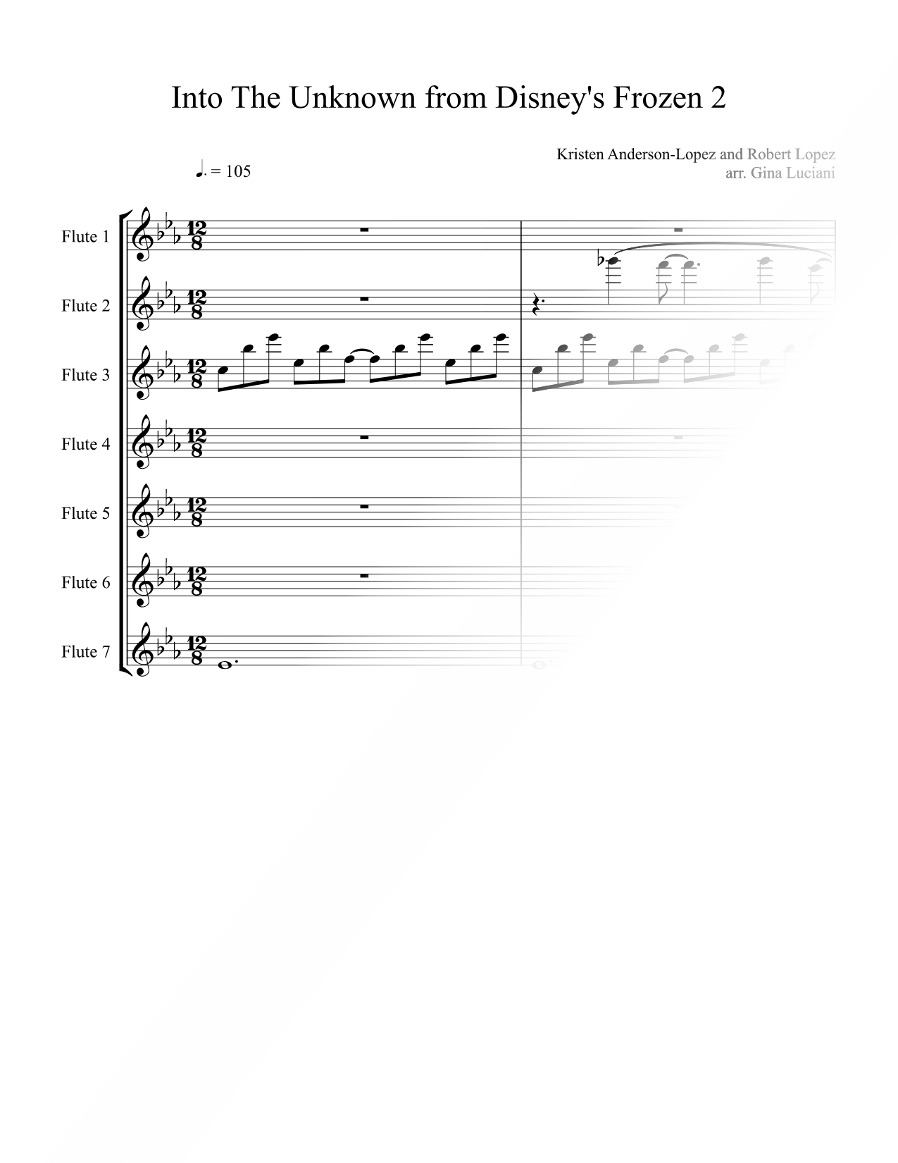 Into the Unknown - Flute Ensemble
