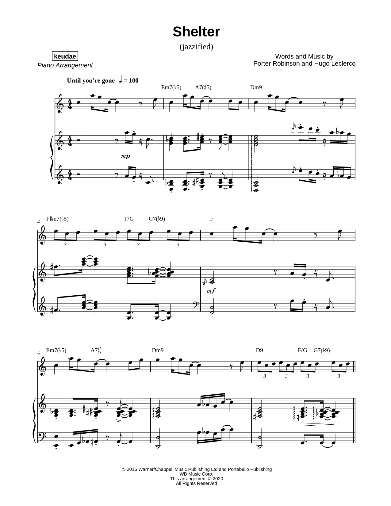 Shelter (Jazzified)