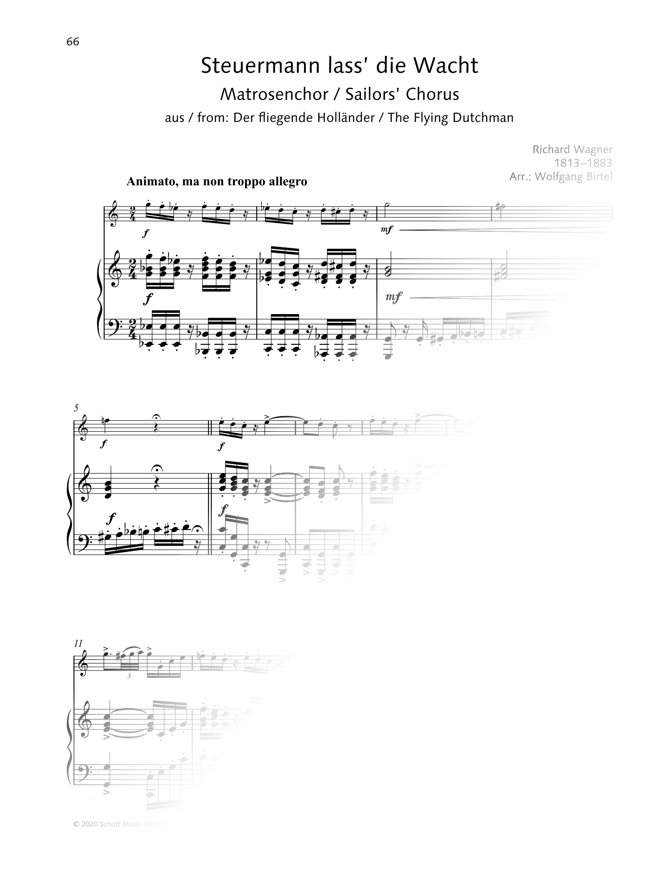Chorus of Sailors - Violin & Piano