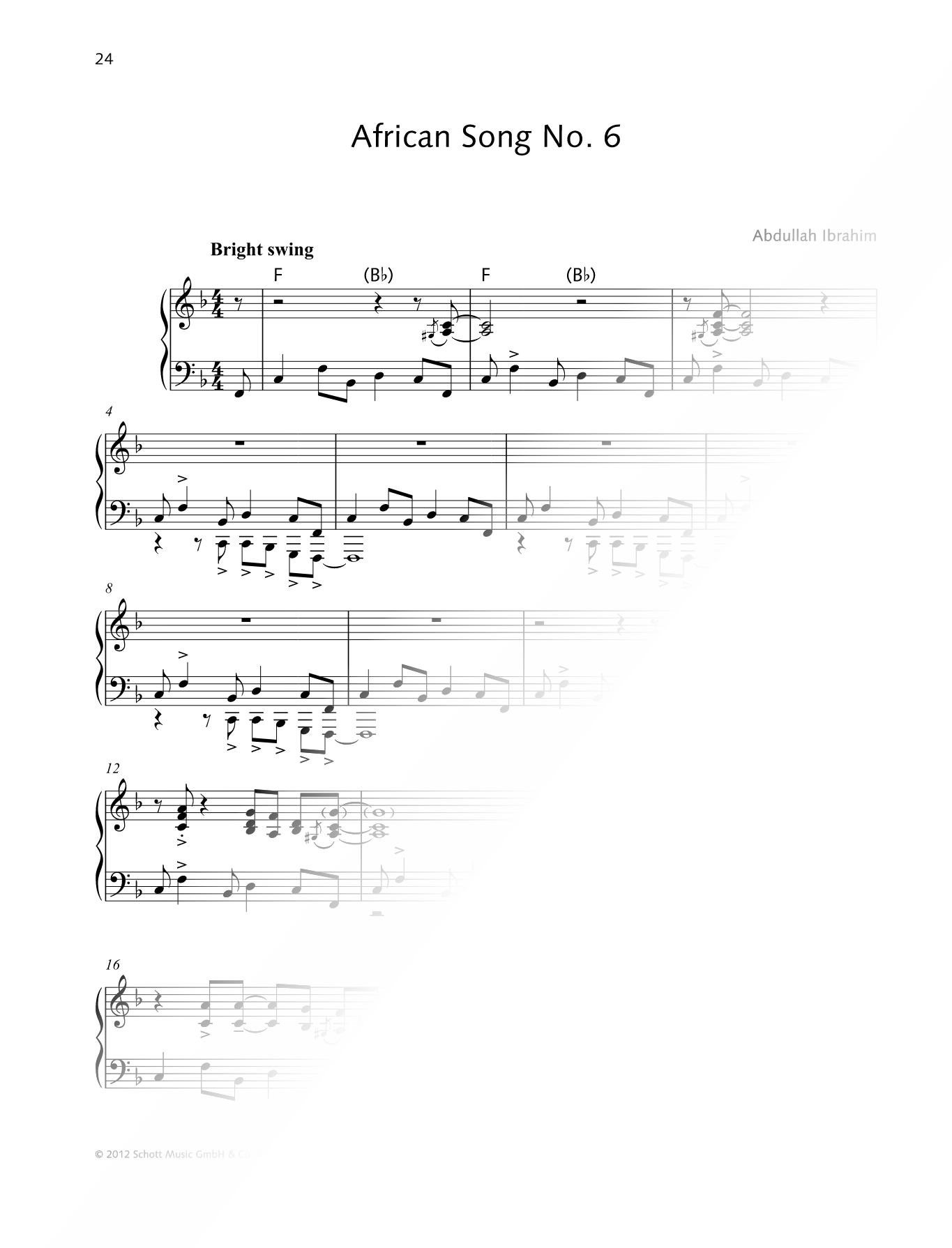 African Song No. 6