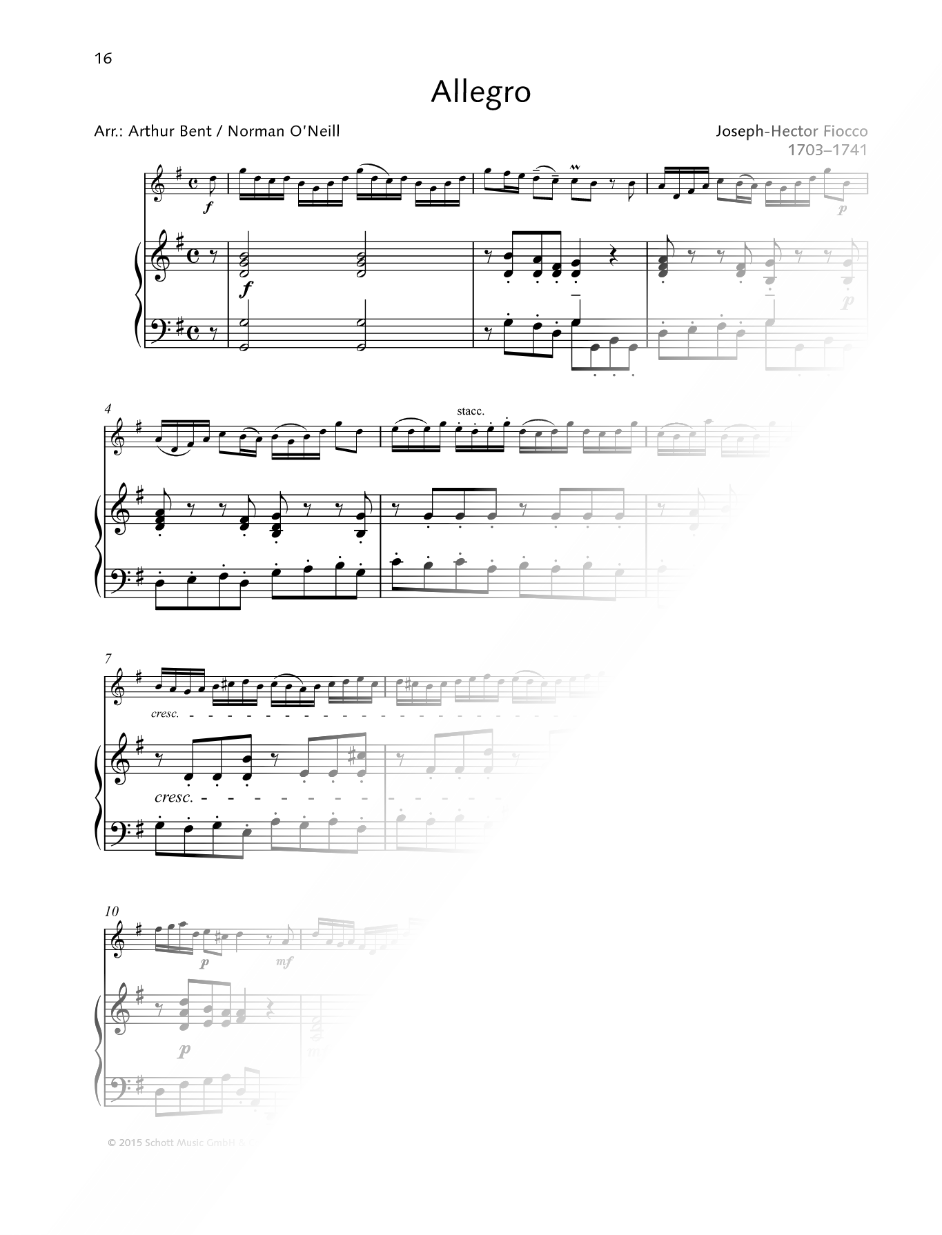 Allegro - Violin & Piano