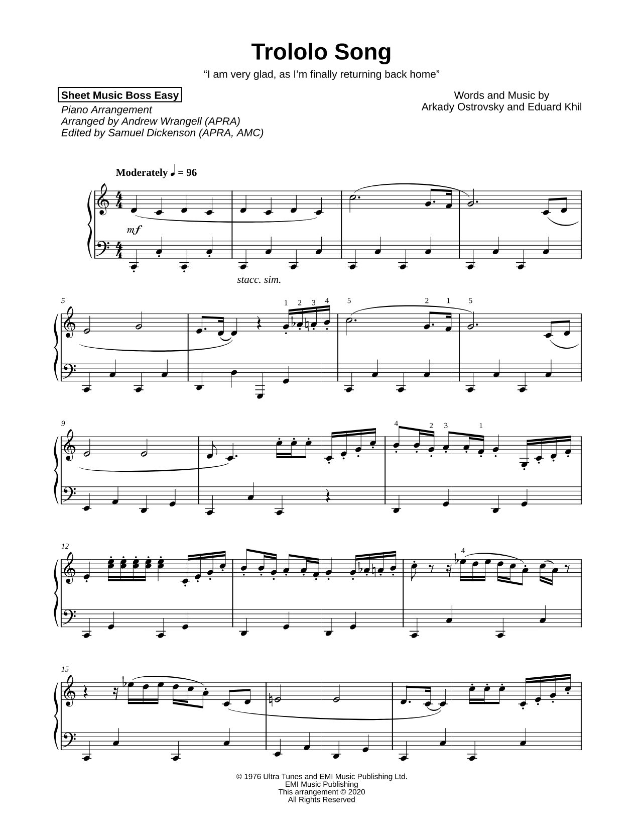 Trololo Song [easy]