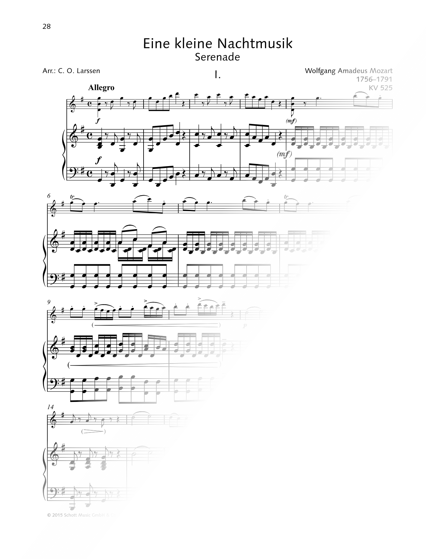 Eine Kleine Nachtmusik - Violin & Piano