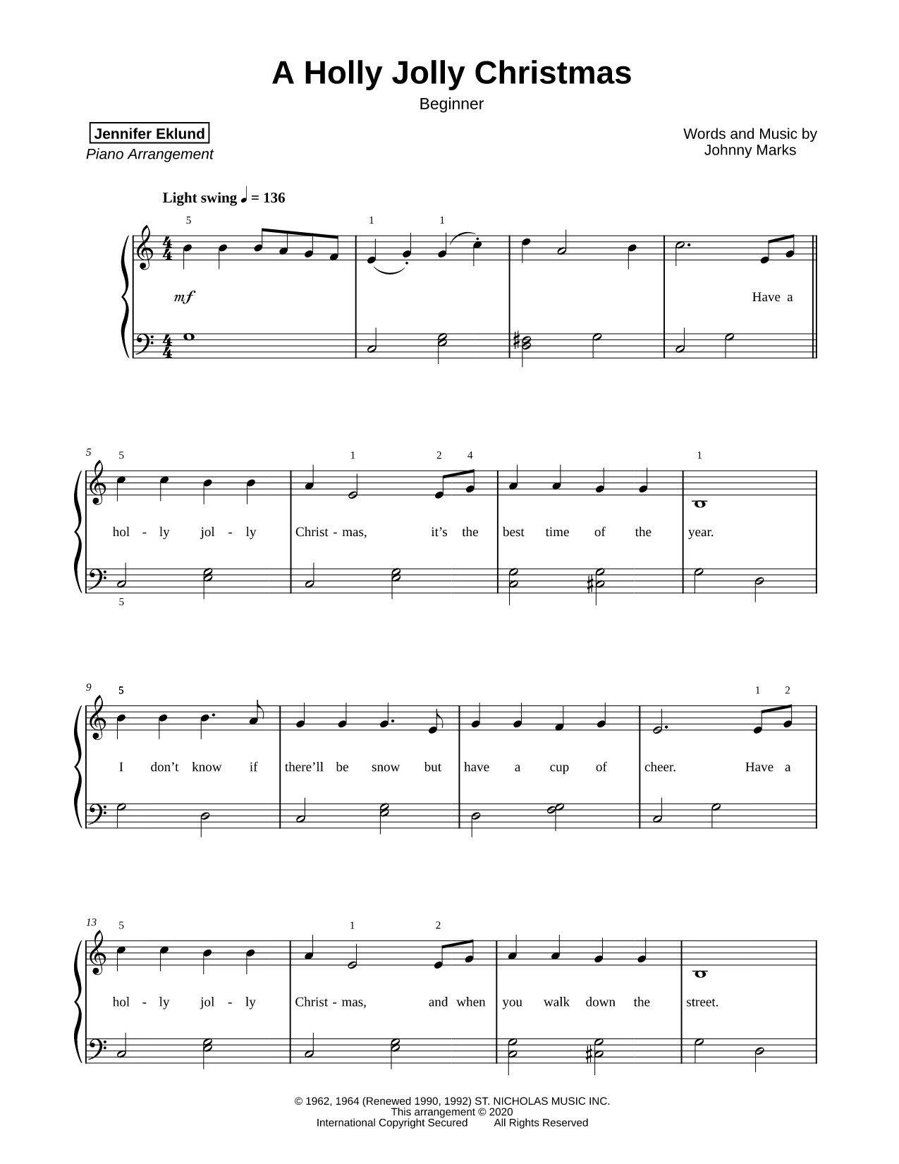 A Holly Jolly Christmas [beginner]