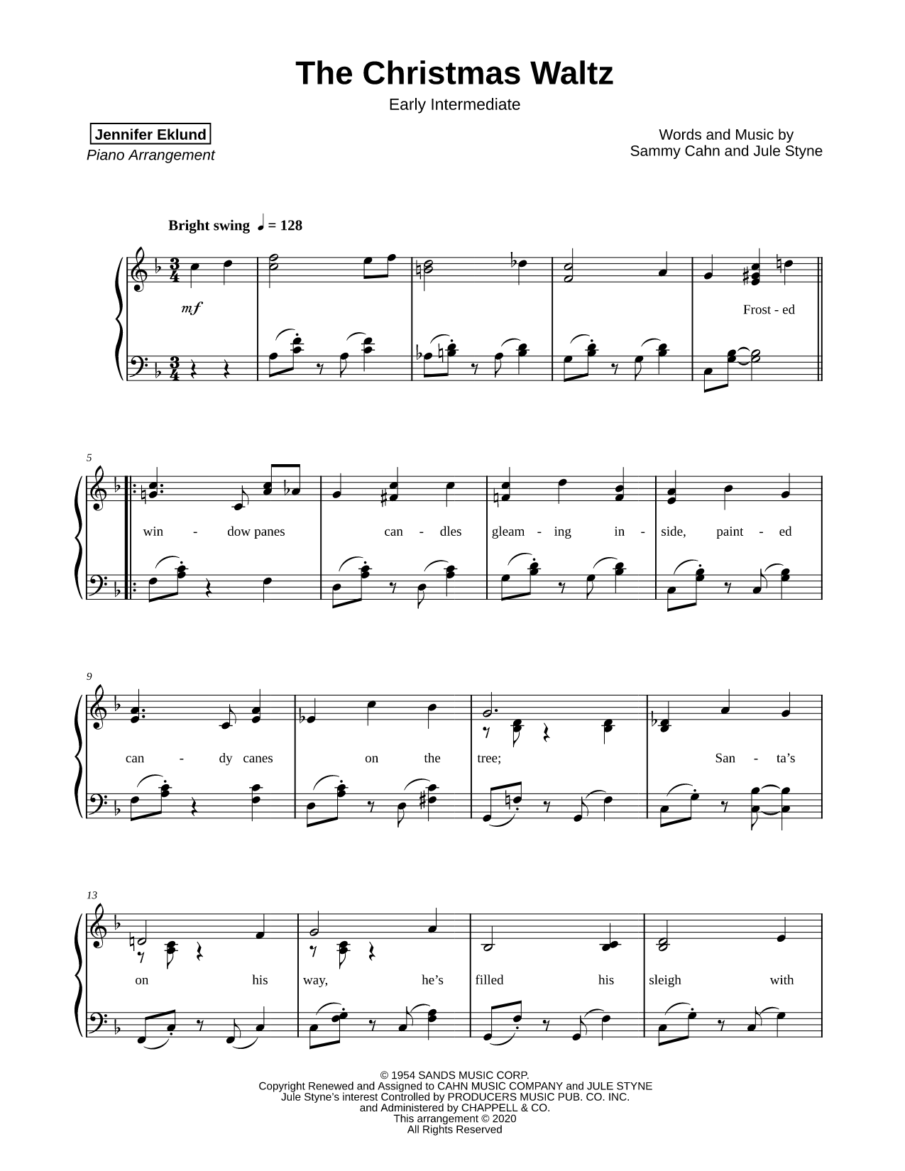 The Christmas Waltz [early intermediate]
