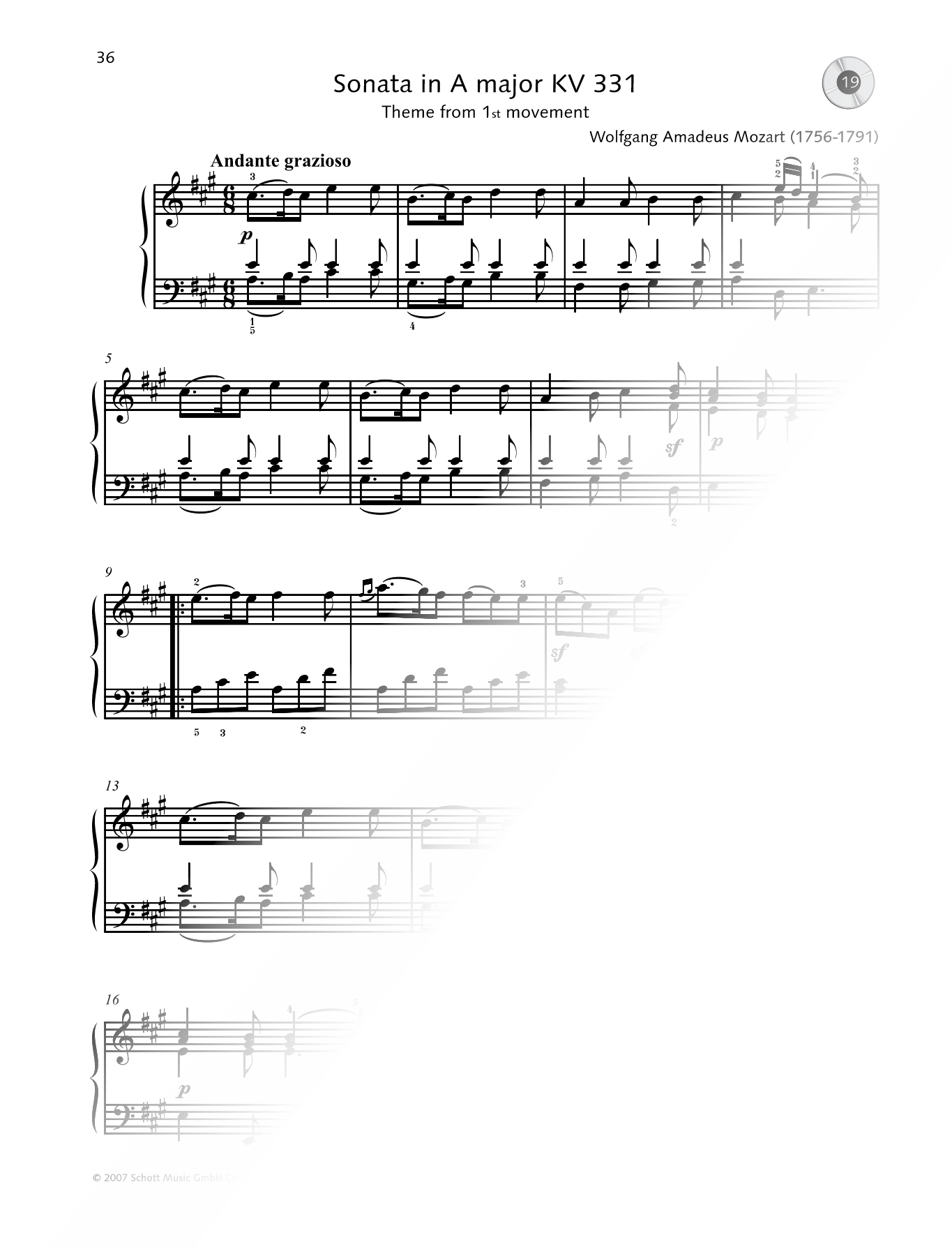 Piano Sonata in A Major, K. 331: I. Andante Grazioso / Mozart Goes Blues