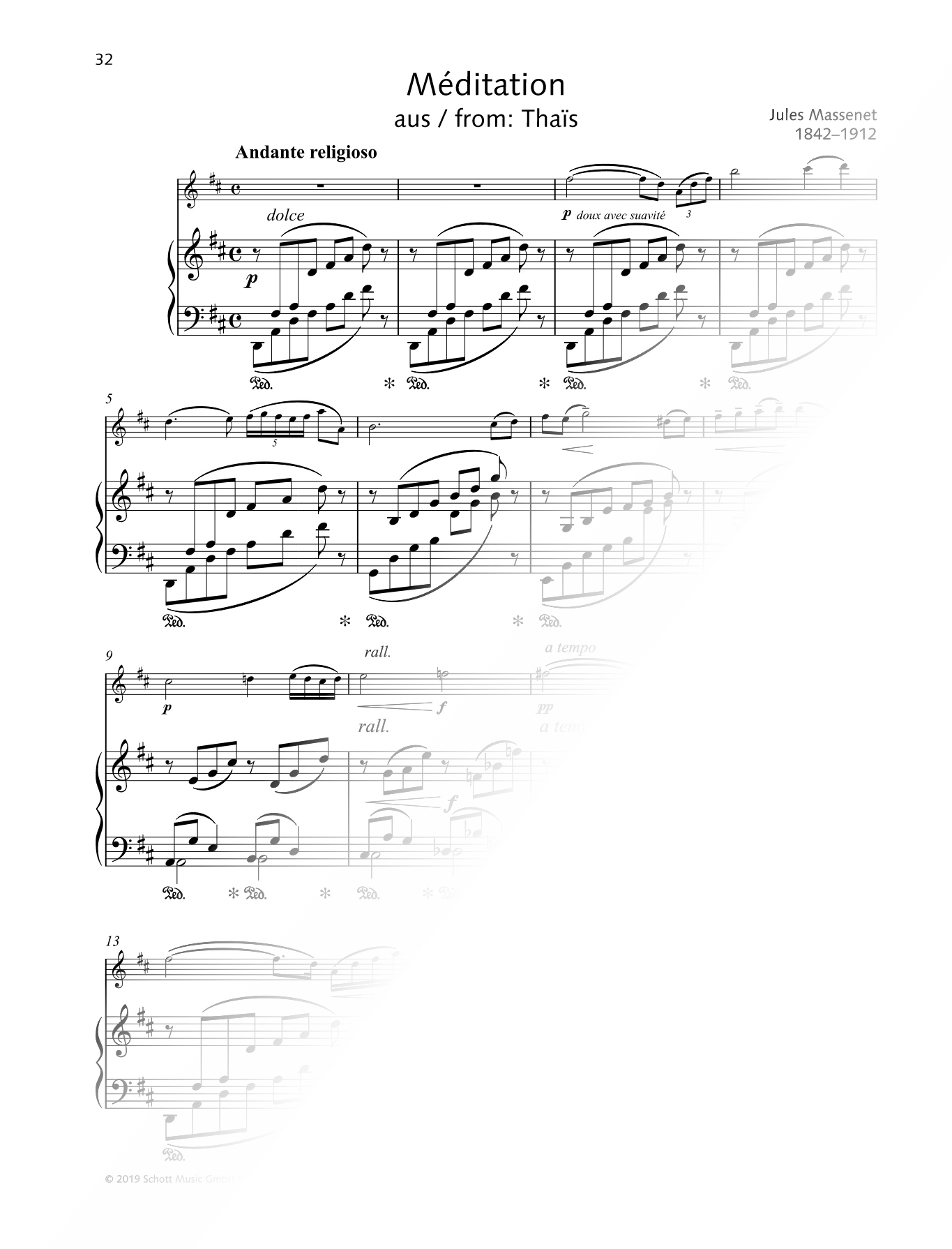Méditation from Thaïs - Violin & Piano