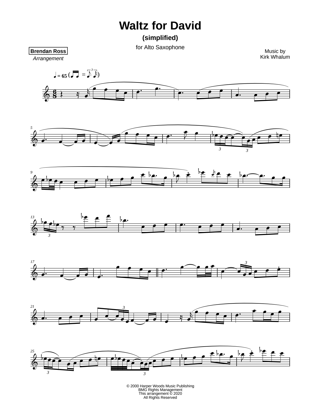 Waltz for David [simplified]