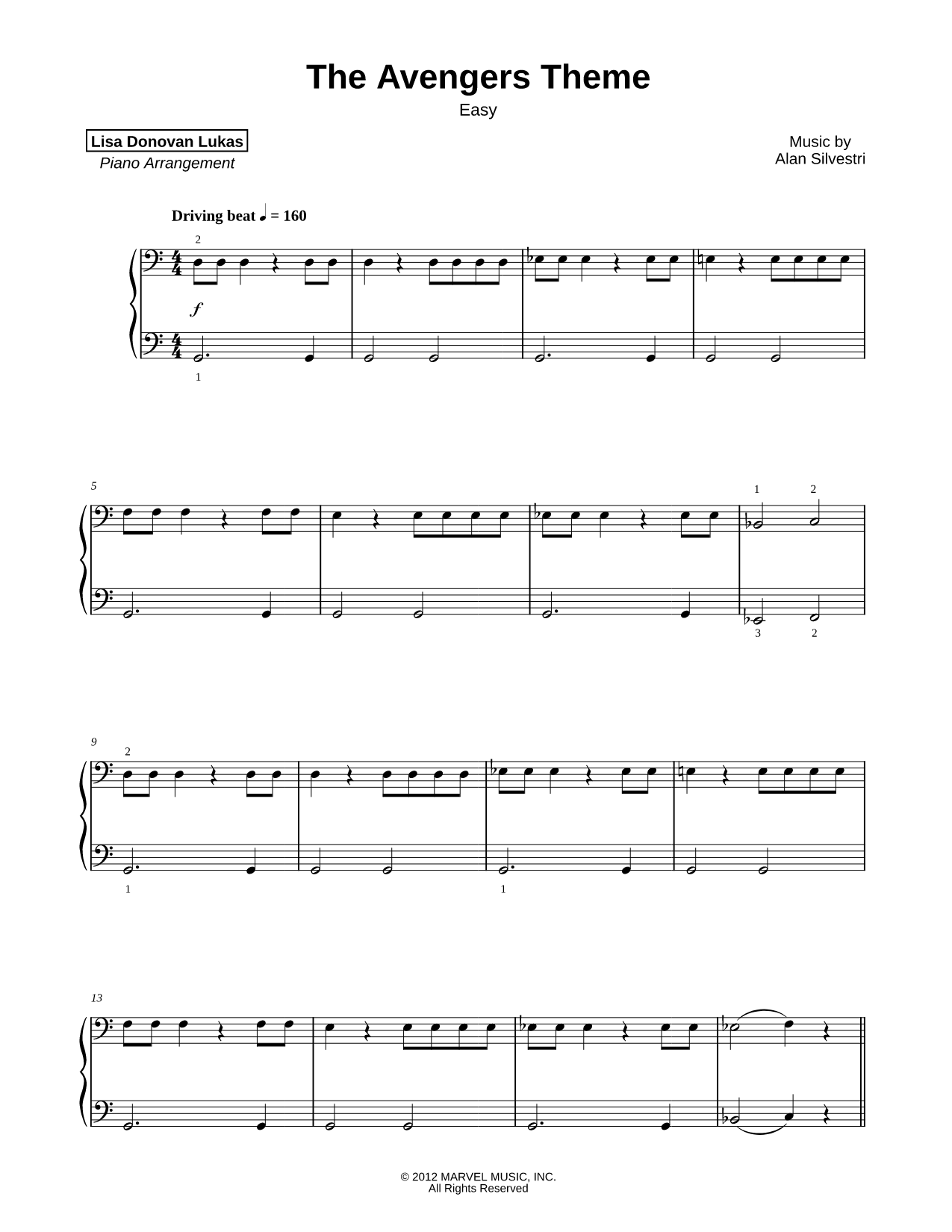 The Avengers Theme [easy]