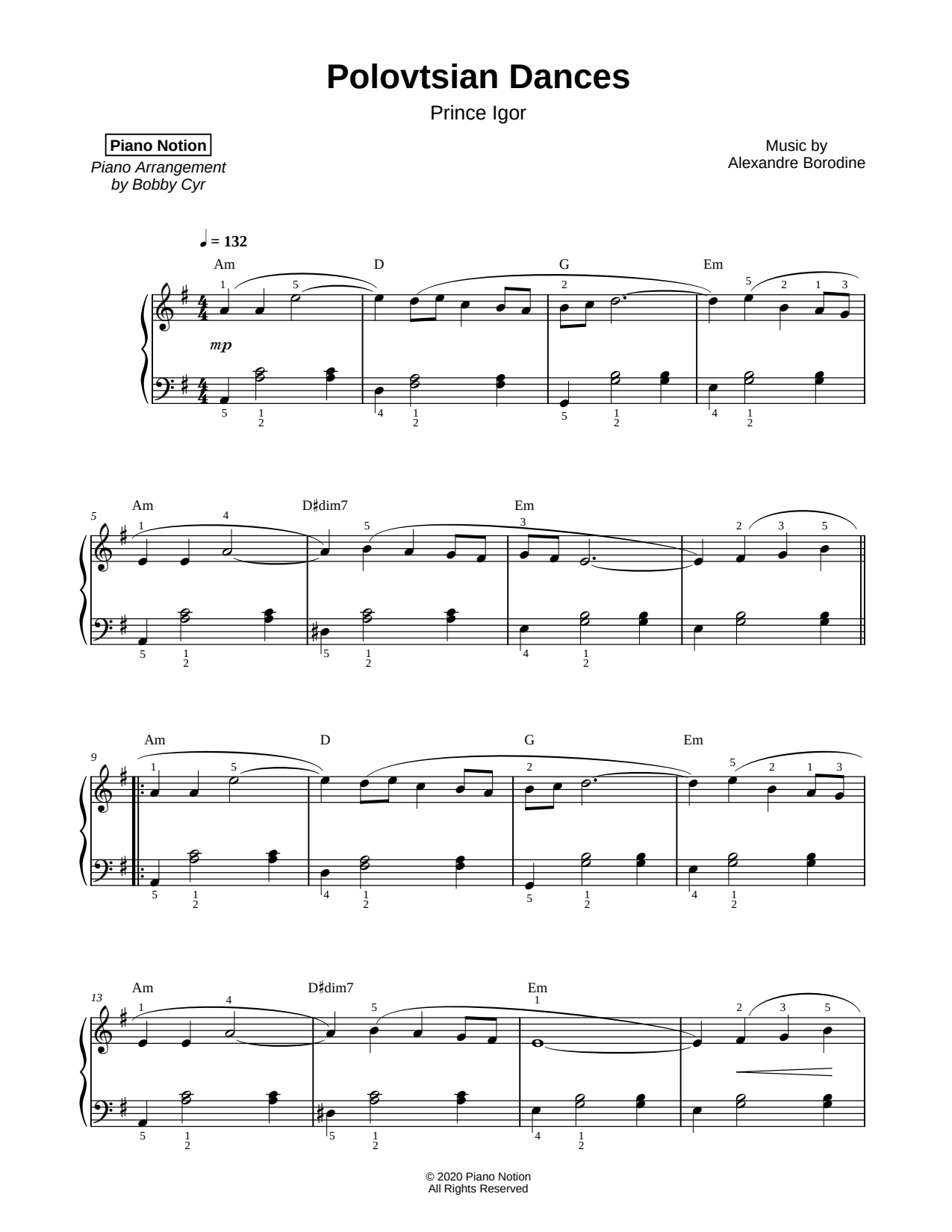 Polovtsian Dance No. 1 (17b) from Prince Igor