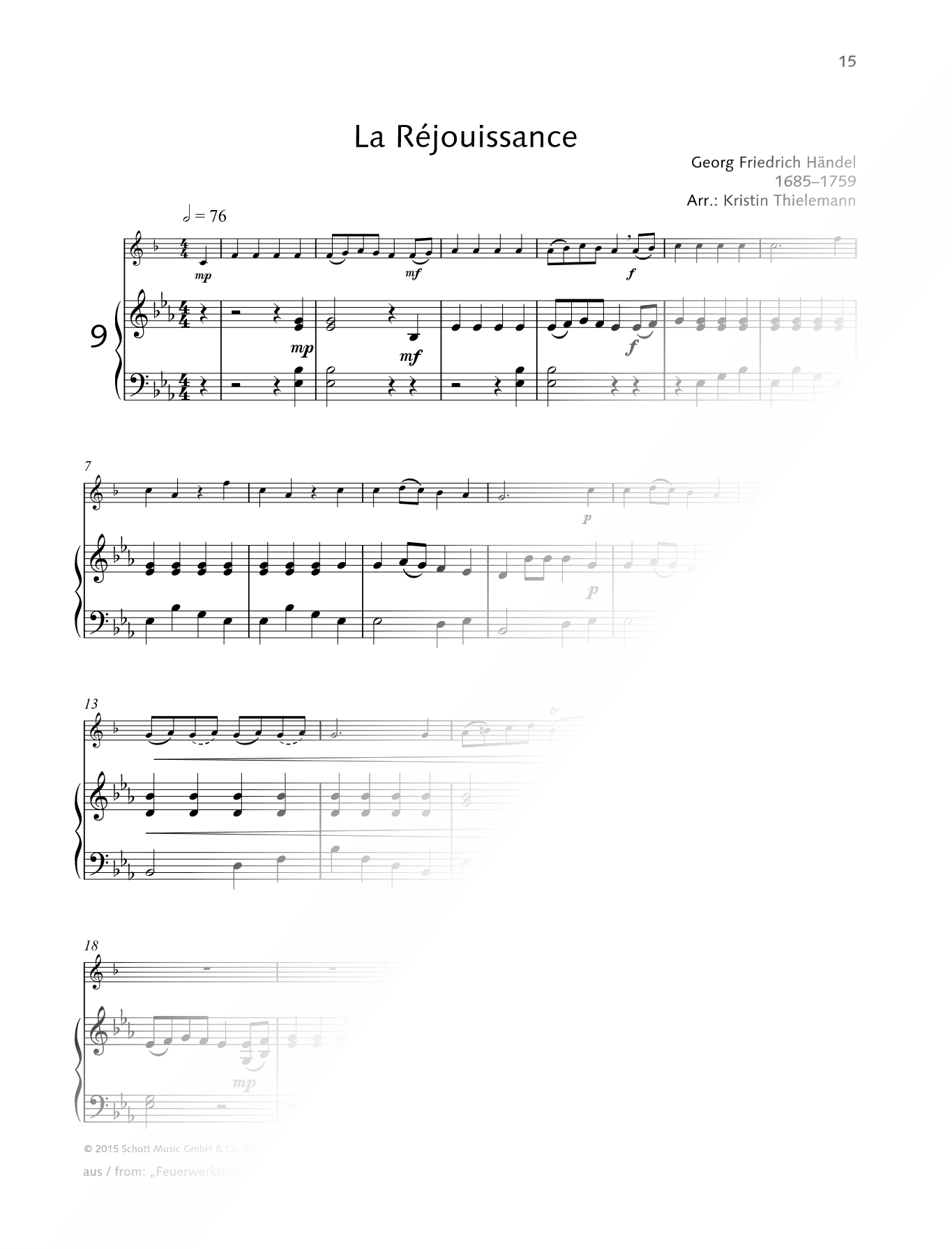 La Réjouissance - Trumpet & Piano