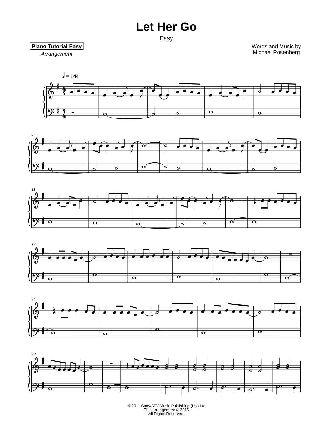 Let Her Go [easy]