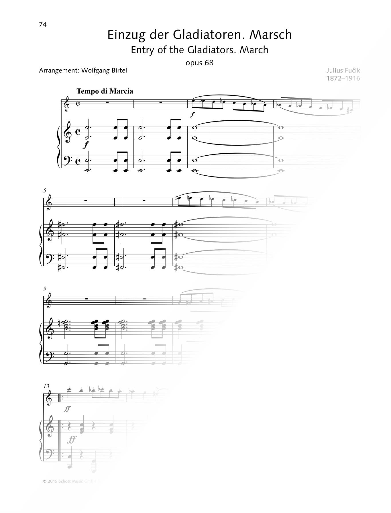 Entry of the Gladiators - Violin & Piano