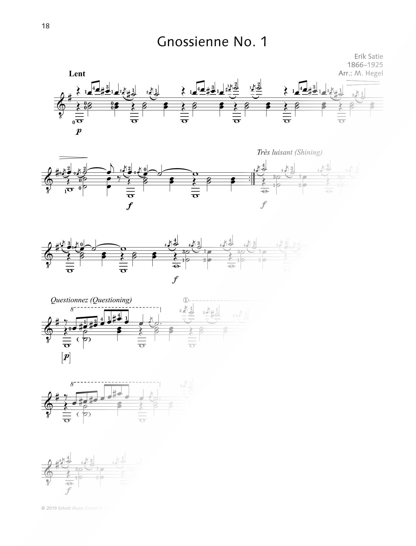 Gnossienne No. 1