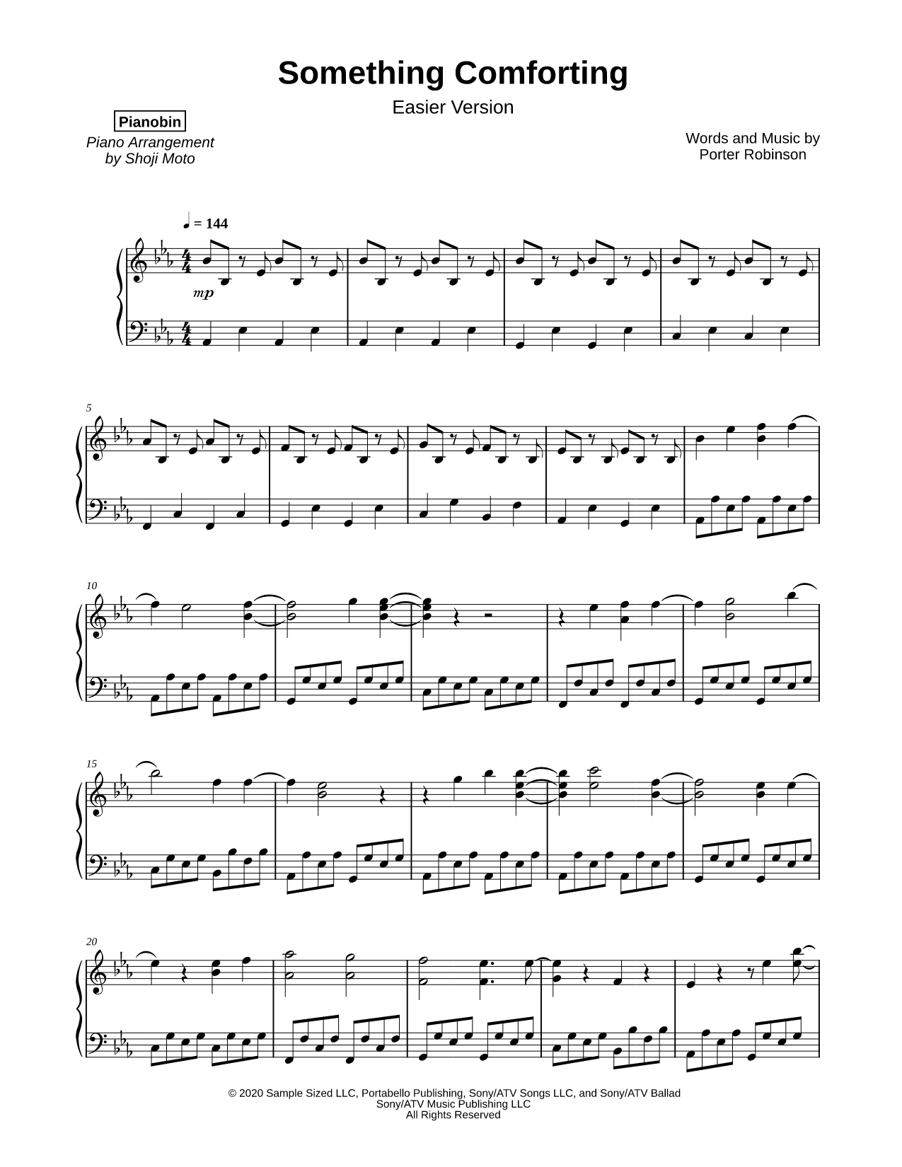 Something Comforting [easier version]