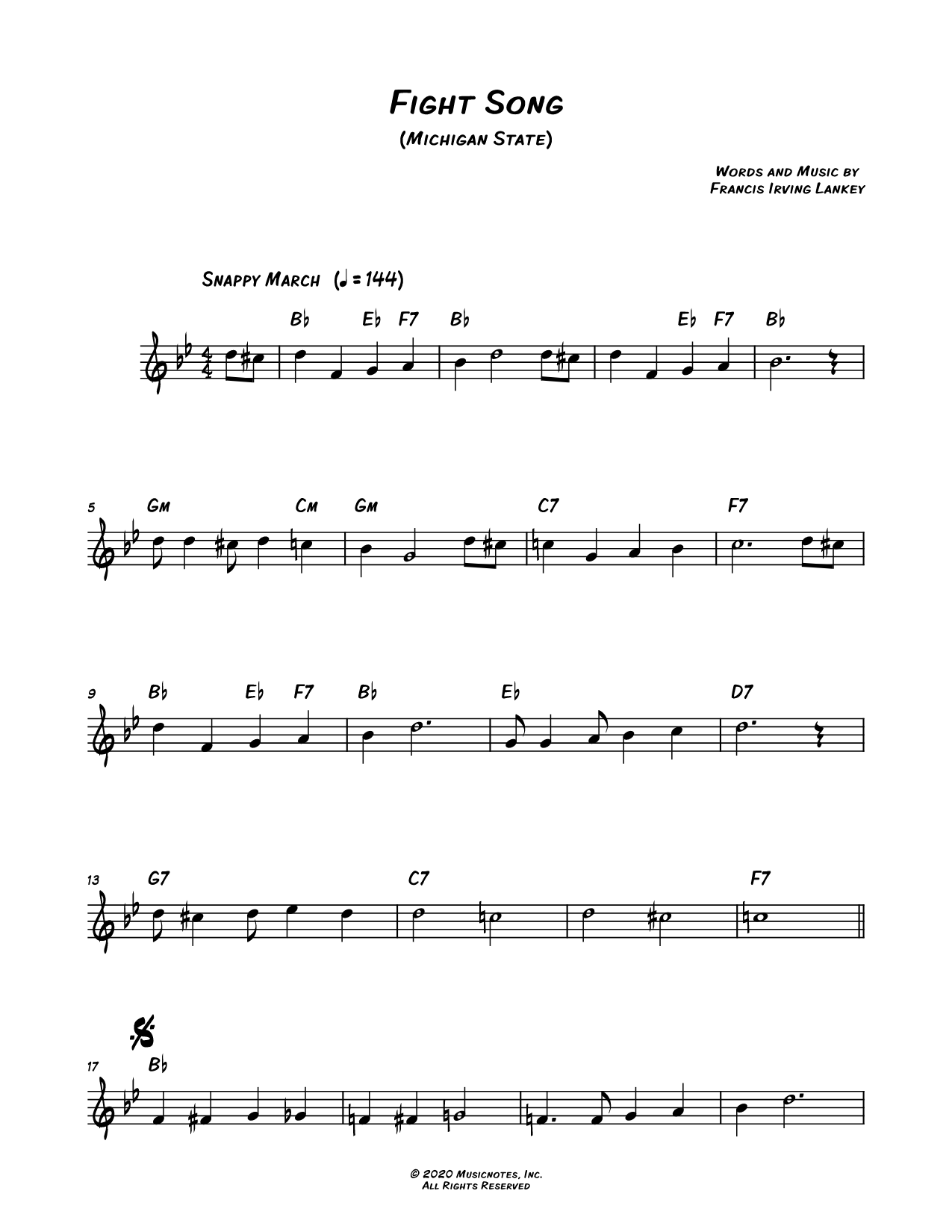 Fight Song (Michigan State College)