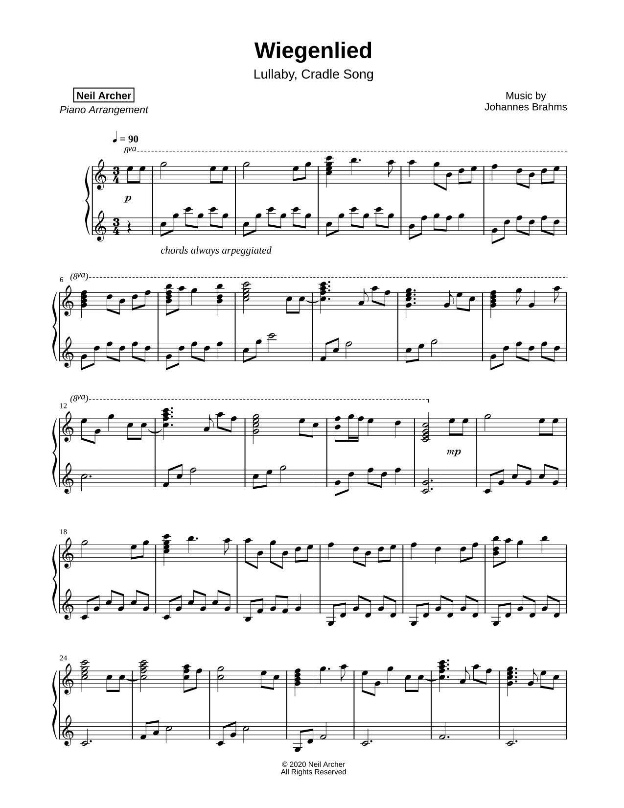 Wiegenlied, Op. 49, No. 4