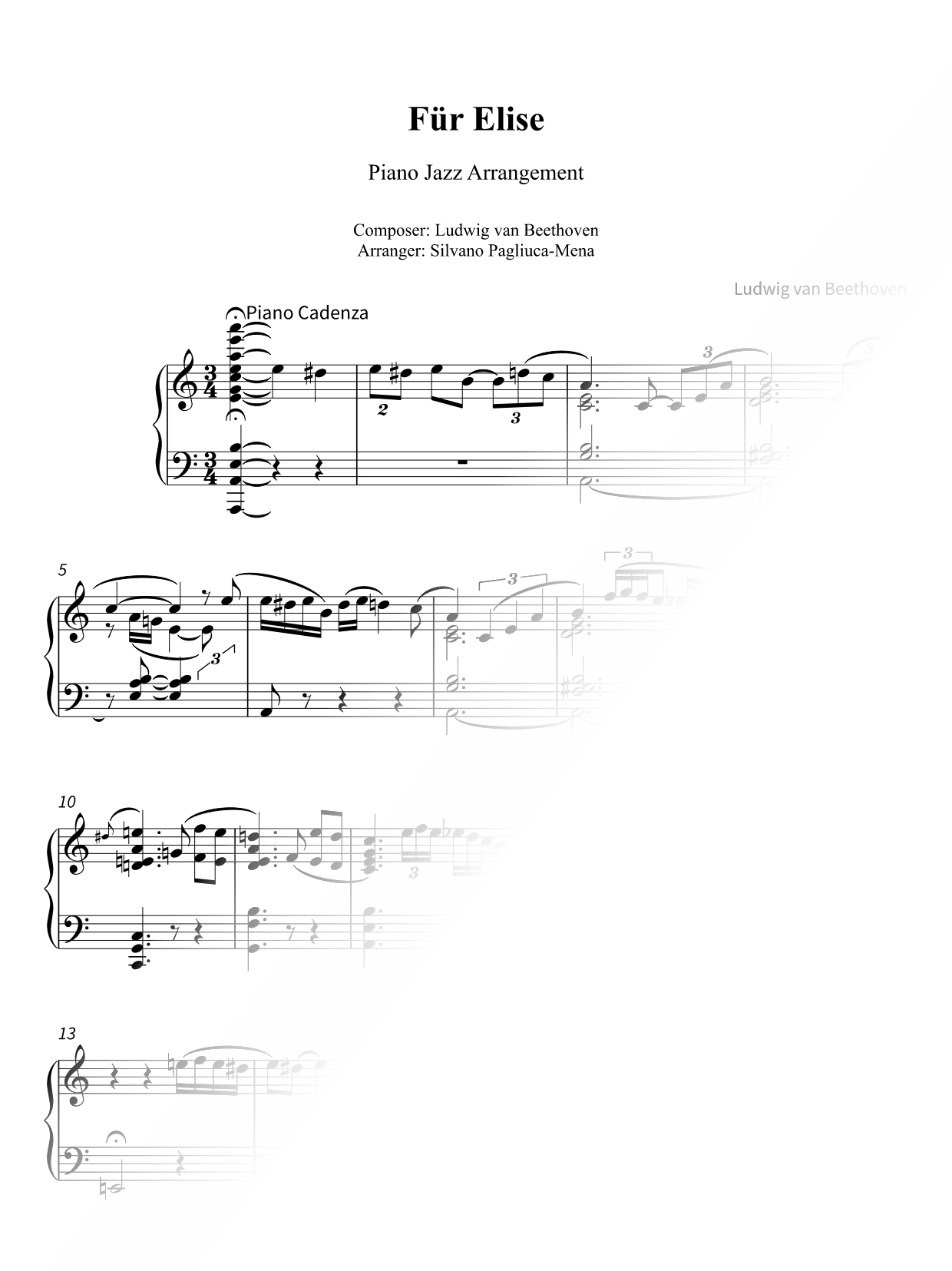 Für Elise (Jazz Piano Arrangement)