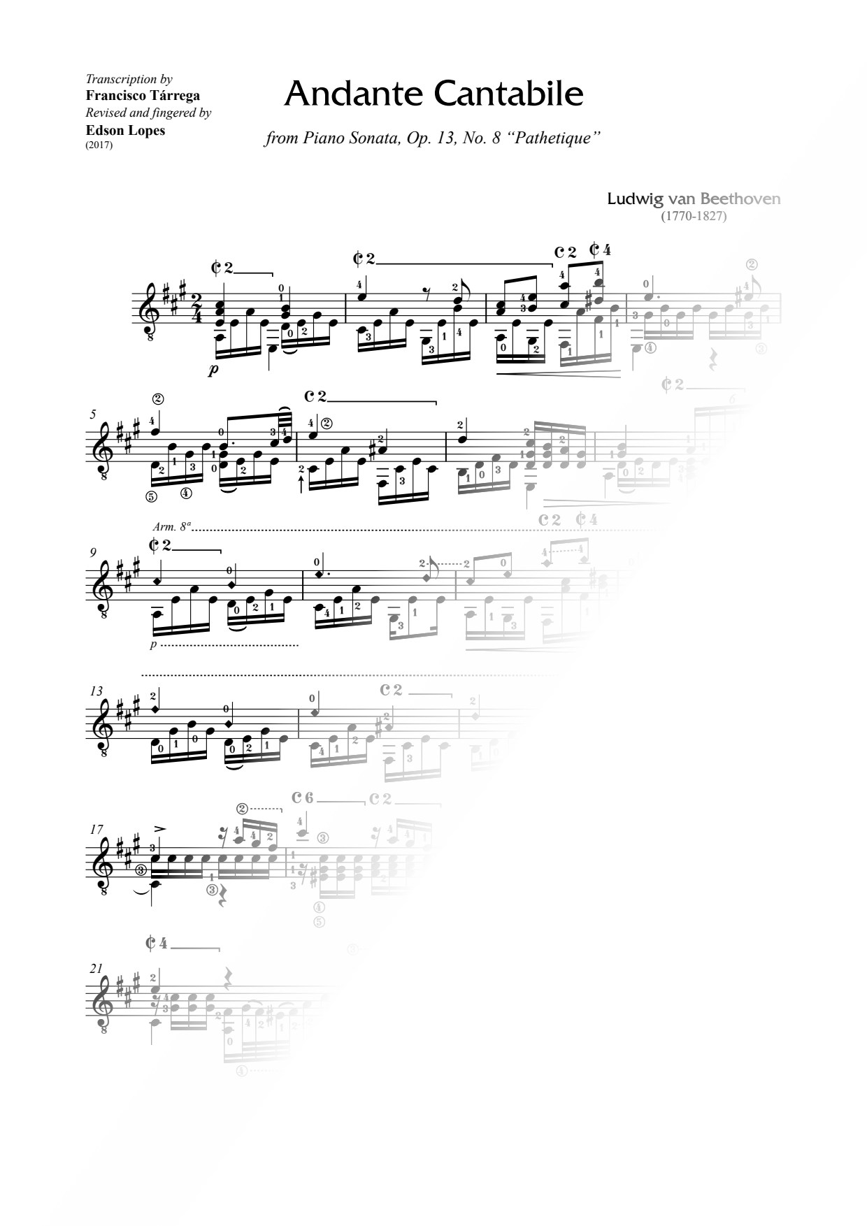 Andante Cantabile from Pathetique Sonata