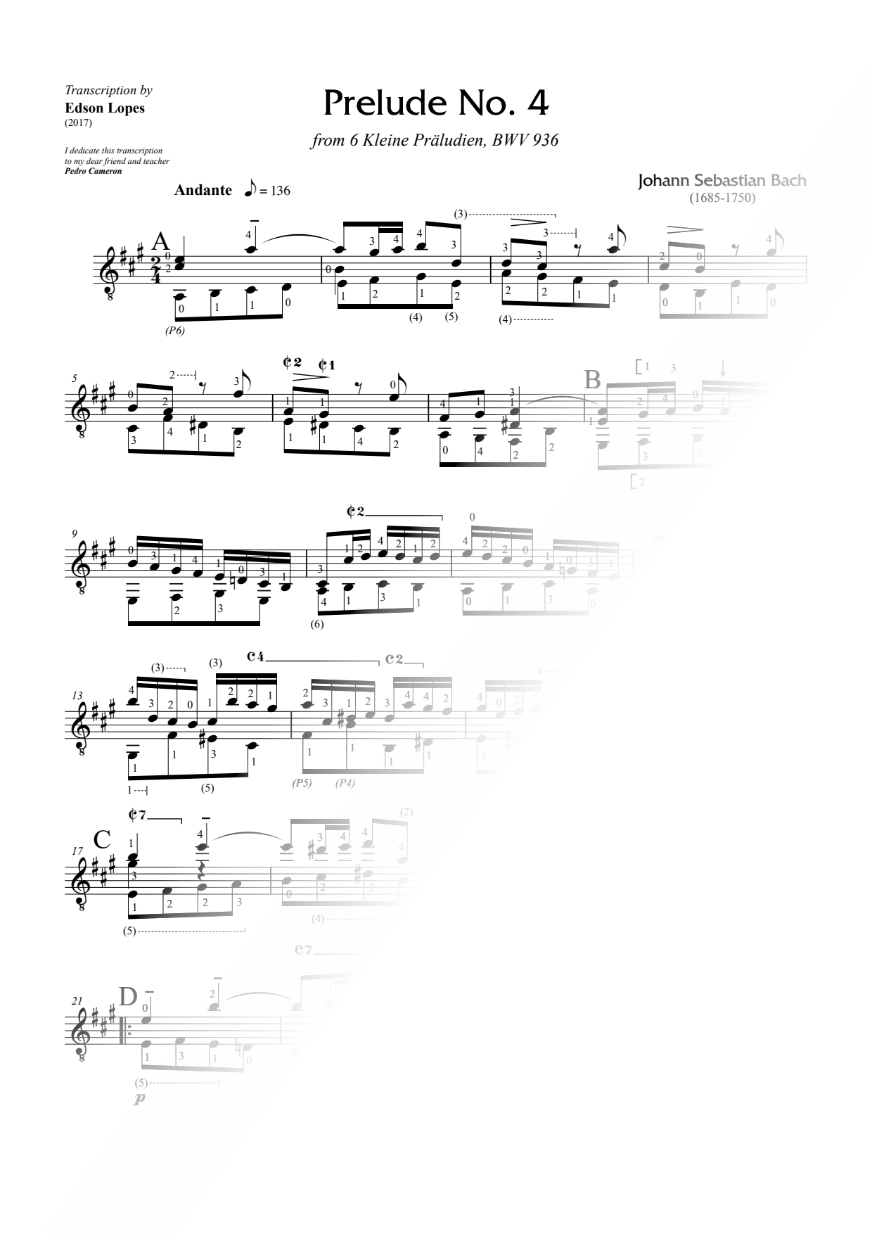 Prelude in D Major, BWV 936