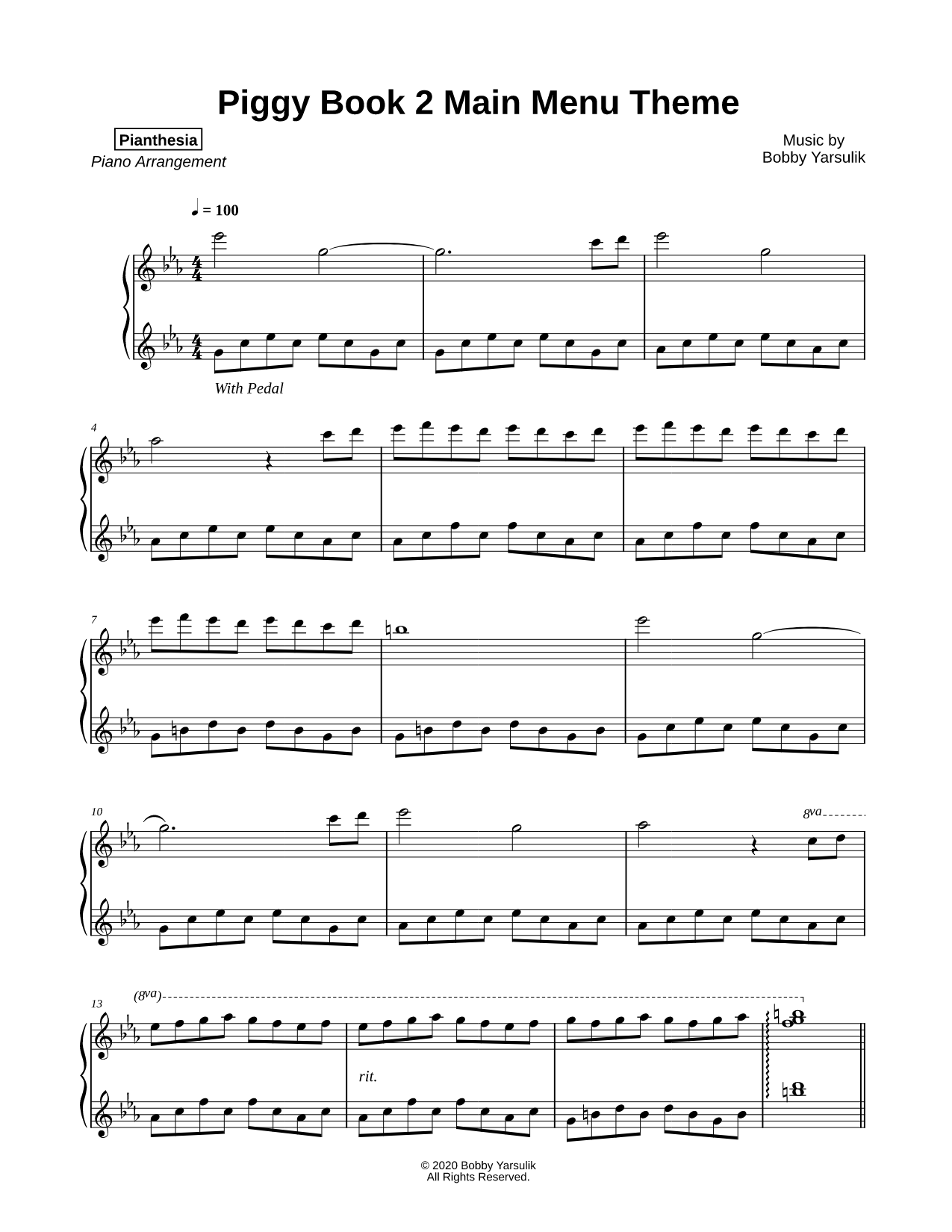 Piggy Book 2 Main Menu Theme