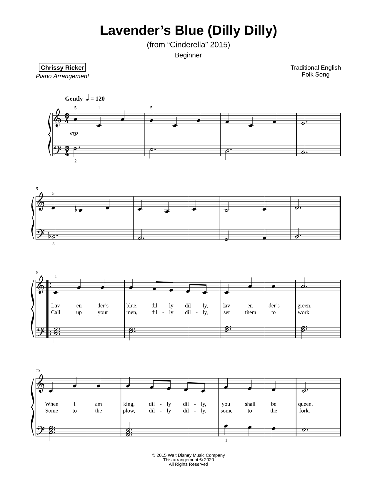 Lavender's Blue (Dilly Dilly) [beginner]