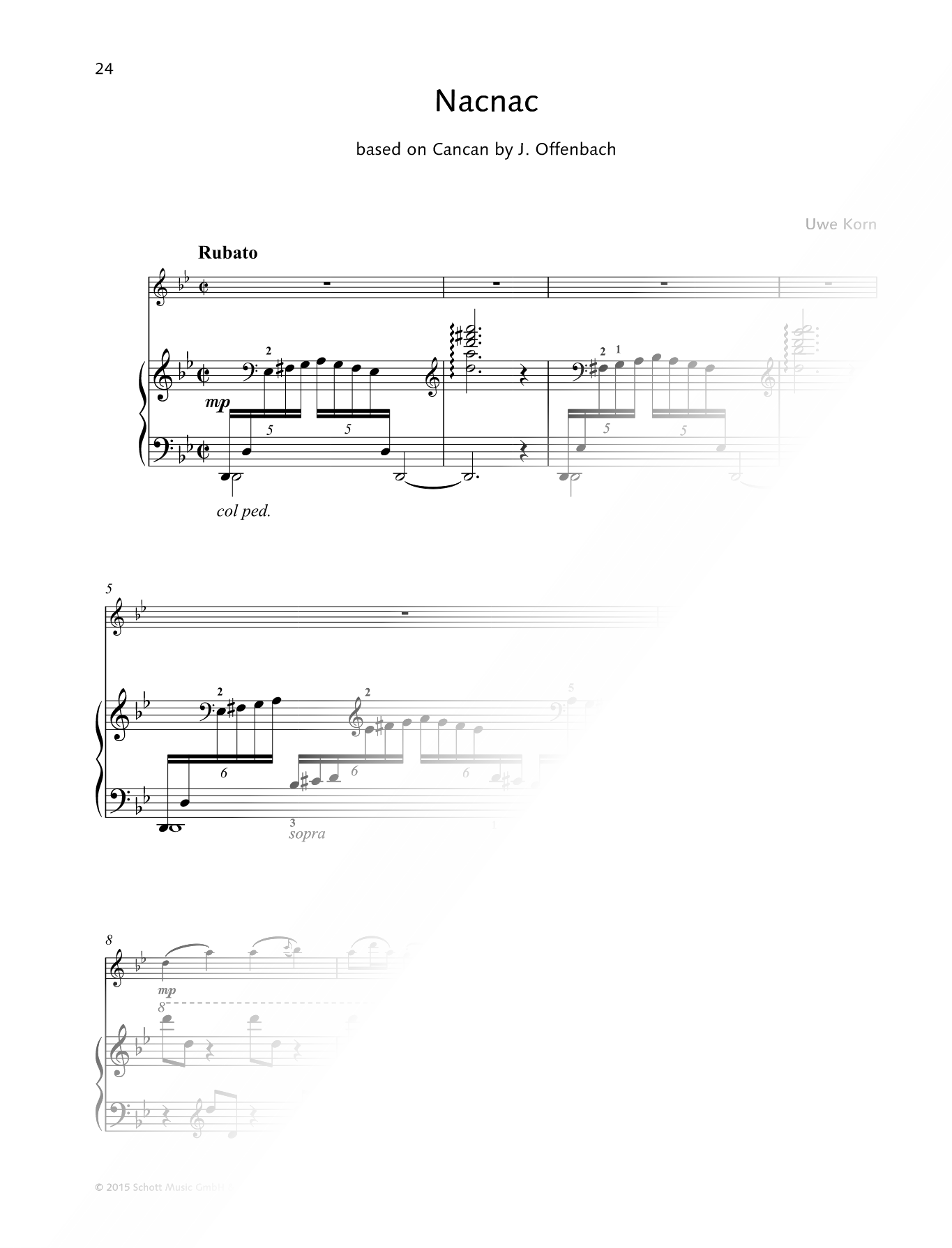 Can Can - Flute & Piano