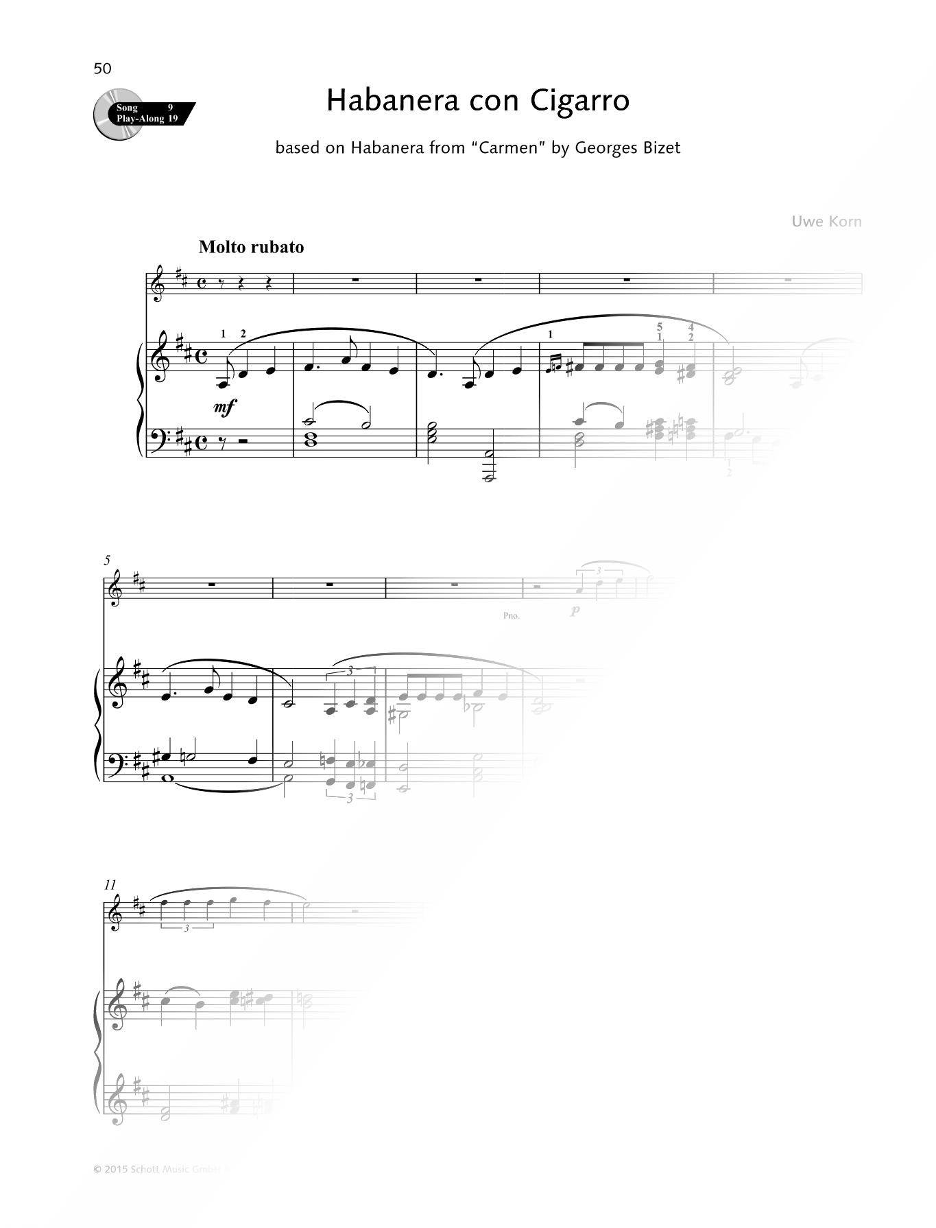 Habanera con Cigarro - Flute & Piano