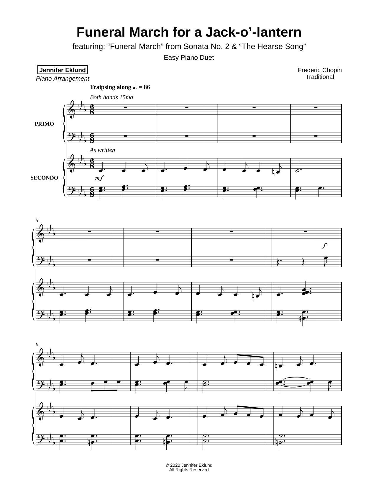 Funeral March for a Jack-O'-Lantern [easy]
