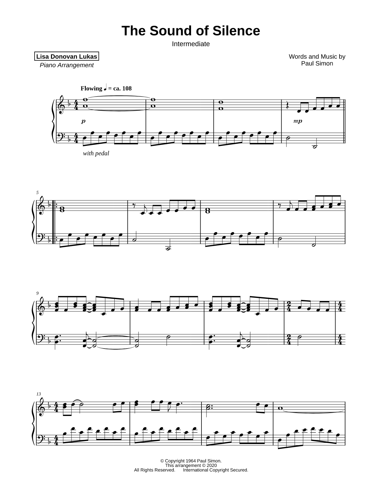 The Sound of Silence [intermediate]
