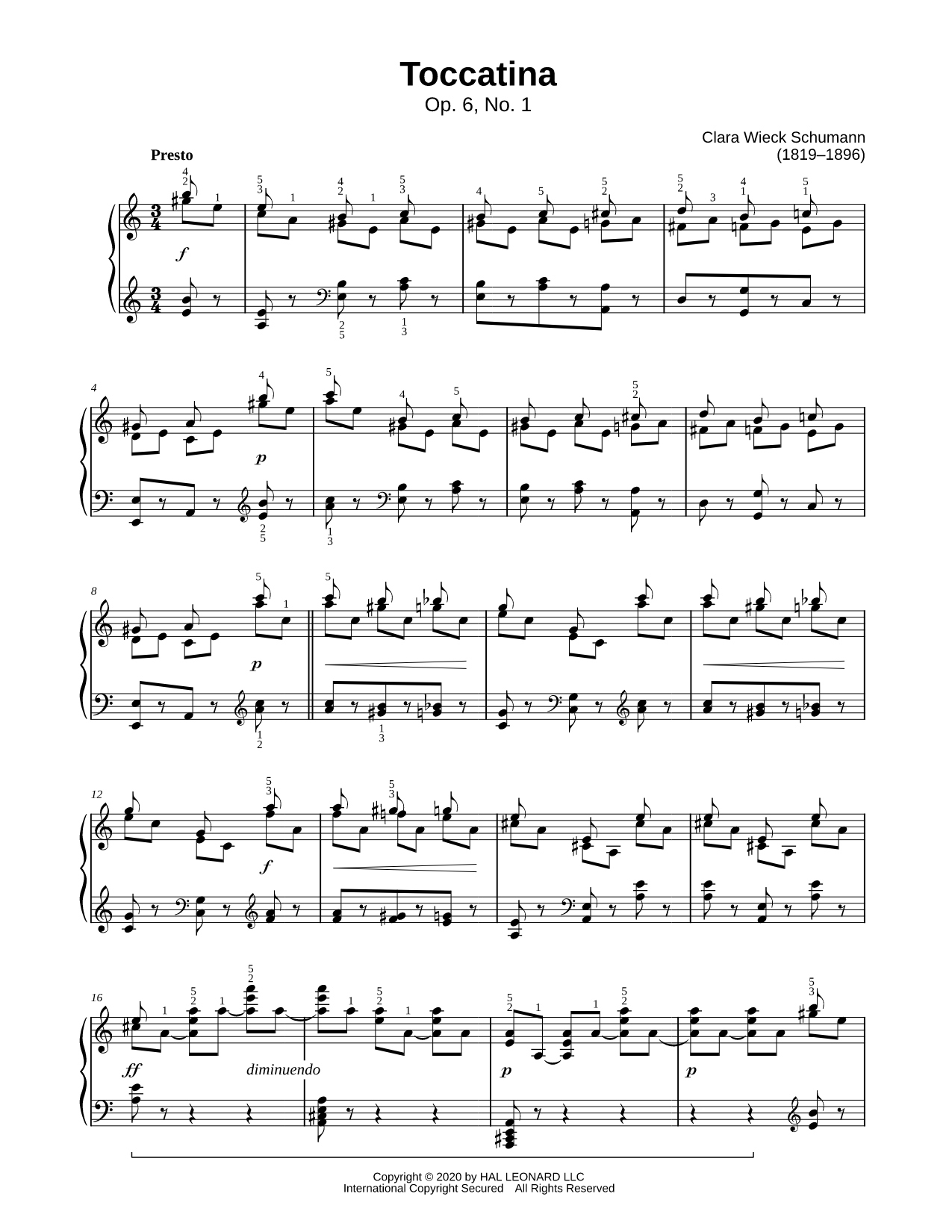 Toccatina, Op. 6, No. 1