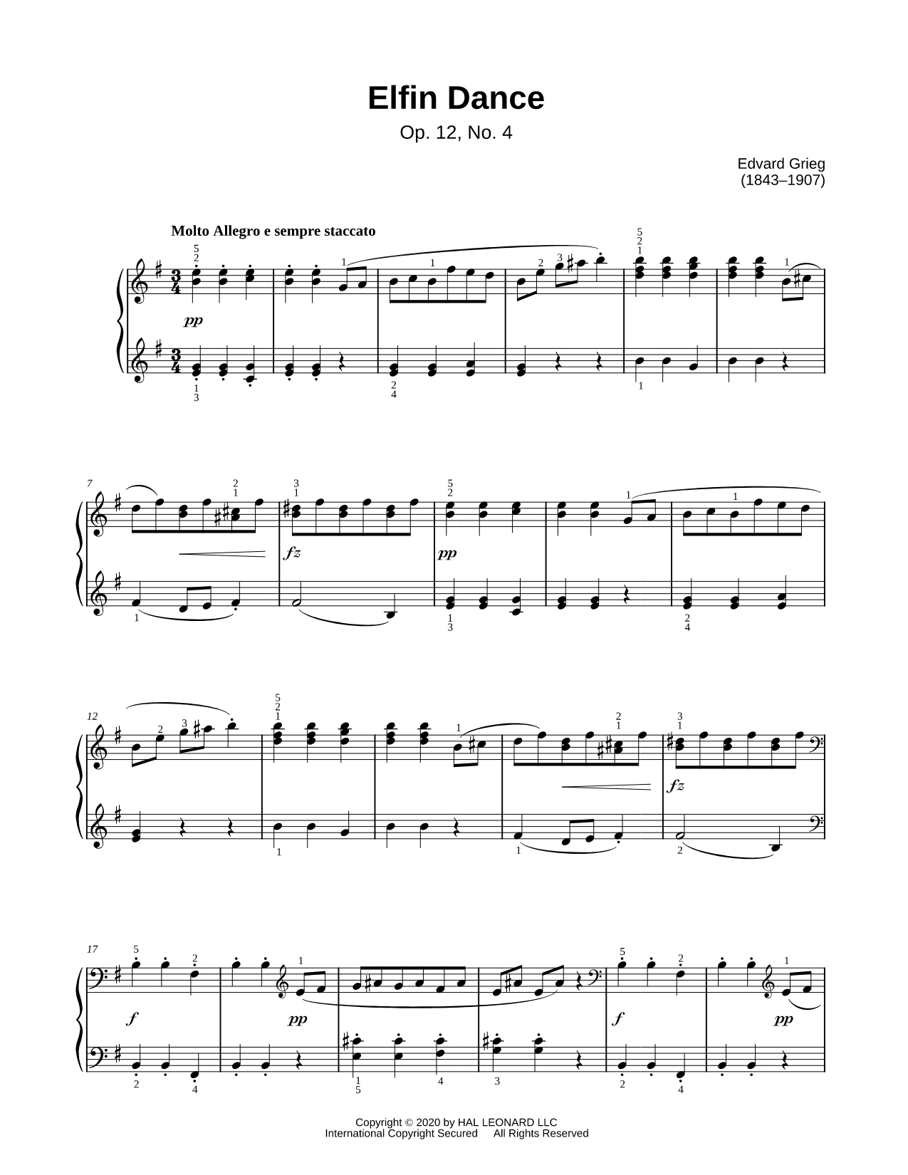 Elfin Dance, Op. 12, No. 4