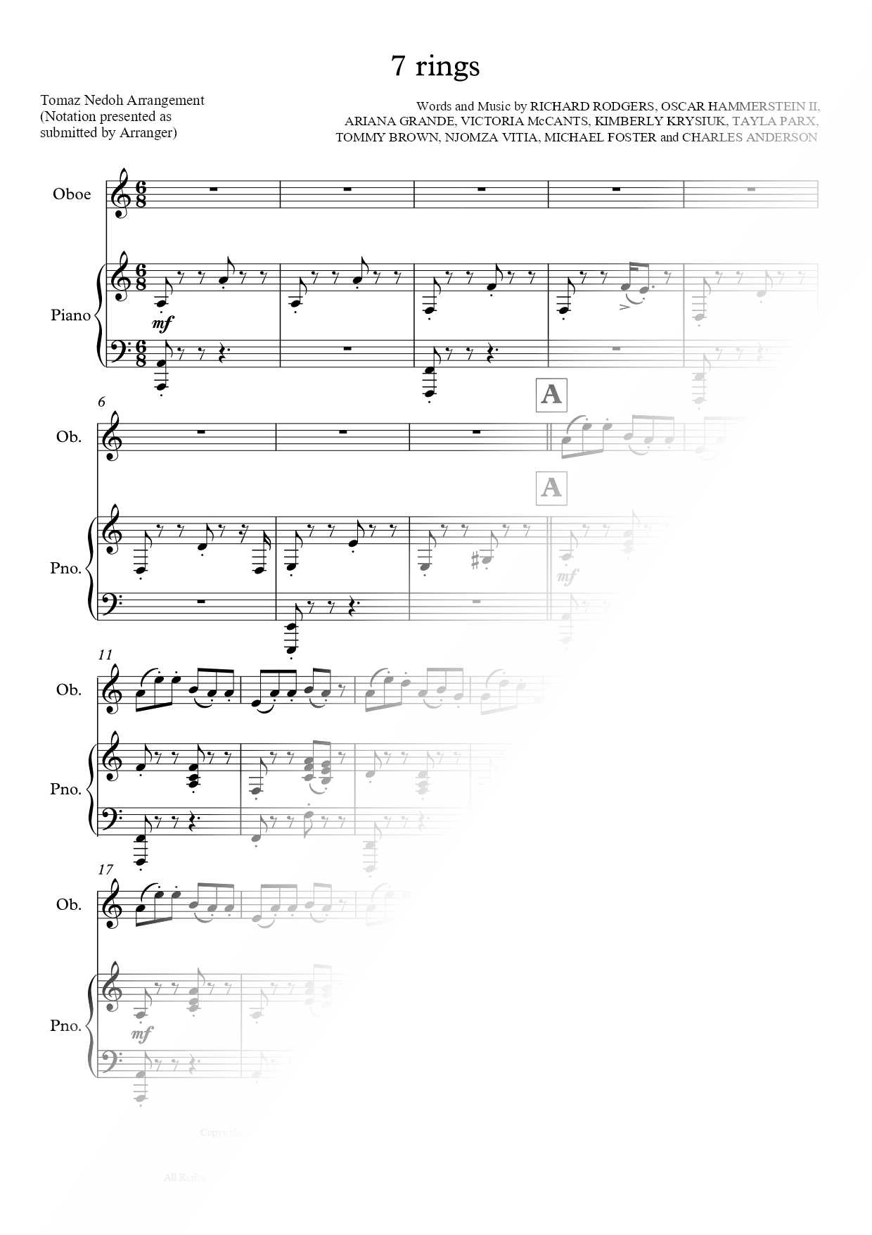 7 rings - Oboe & Piano