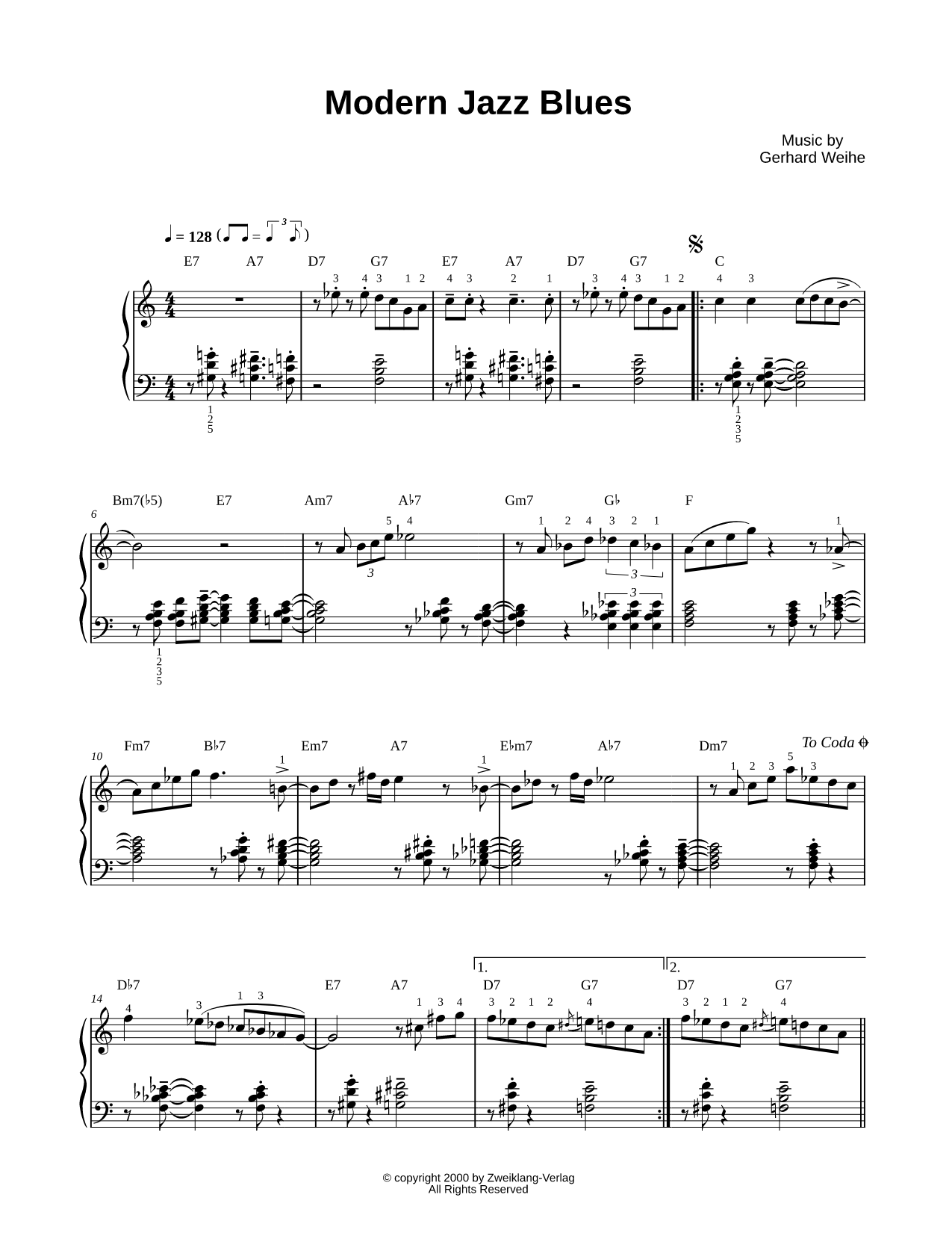 Modern Jazz Blues