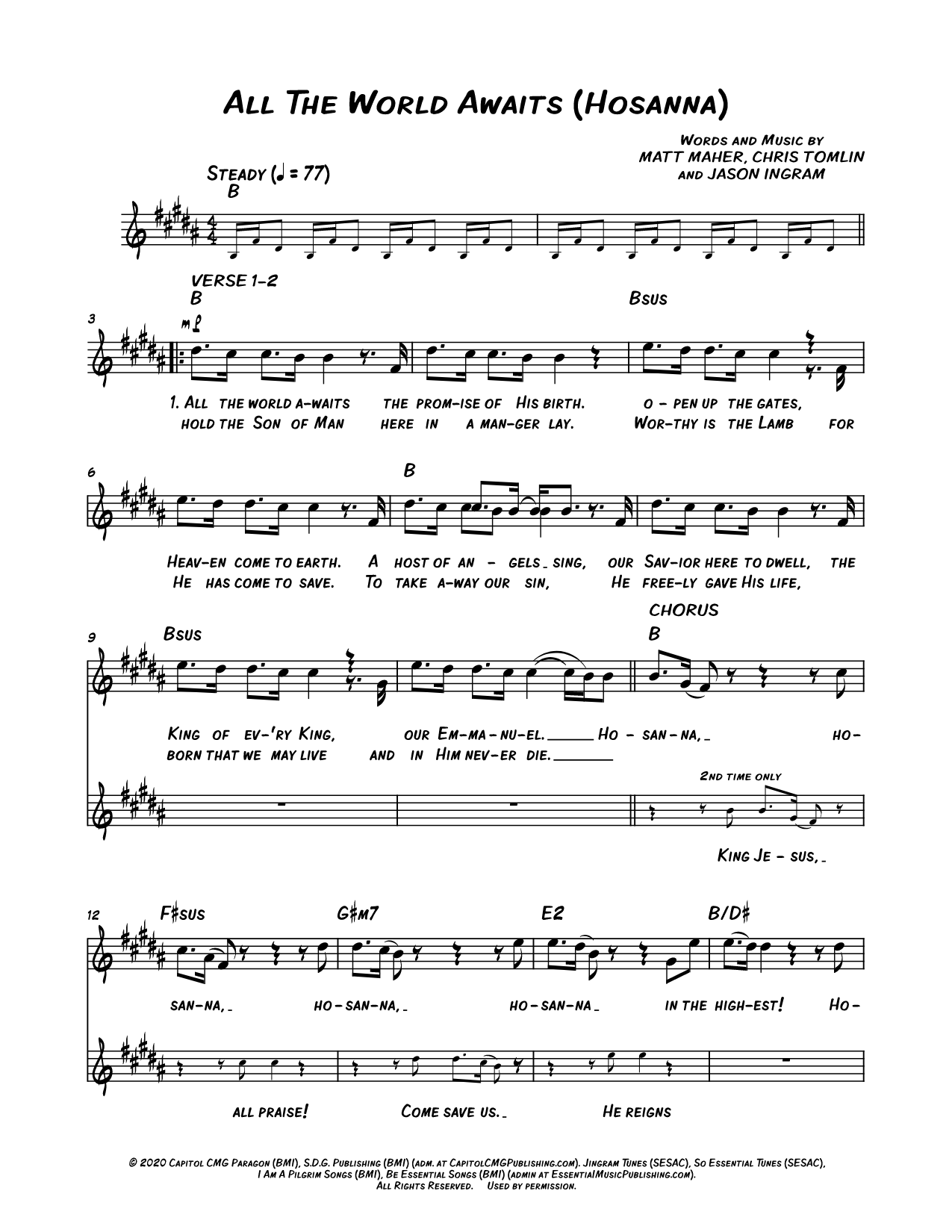 All the World Awaits (Hosanna)