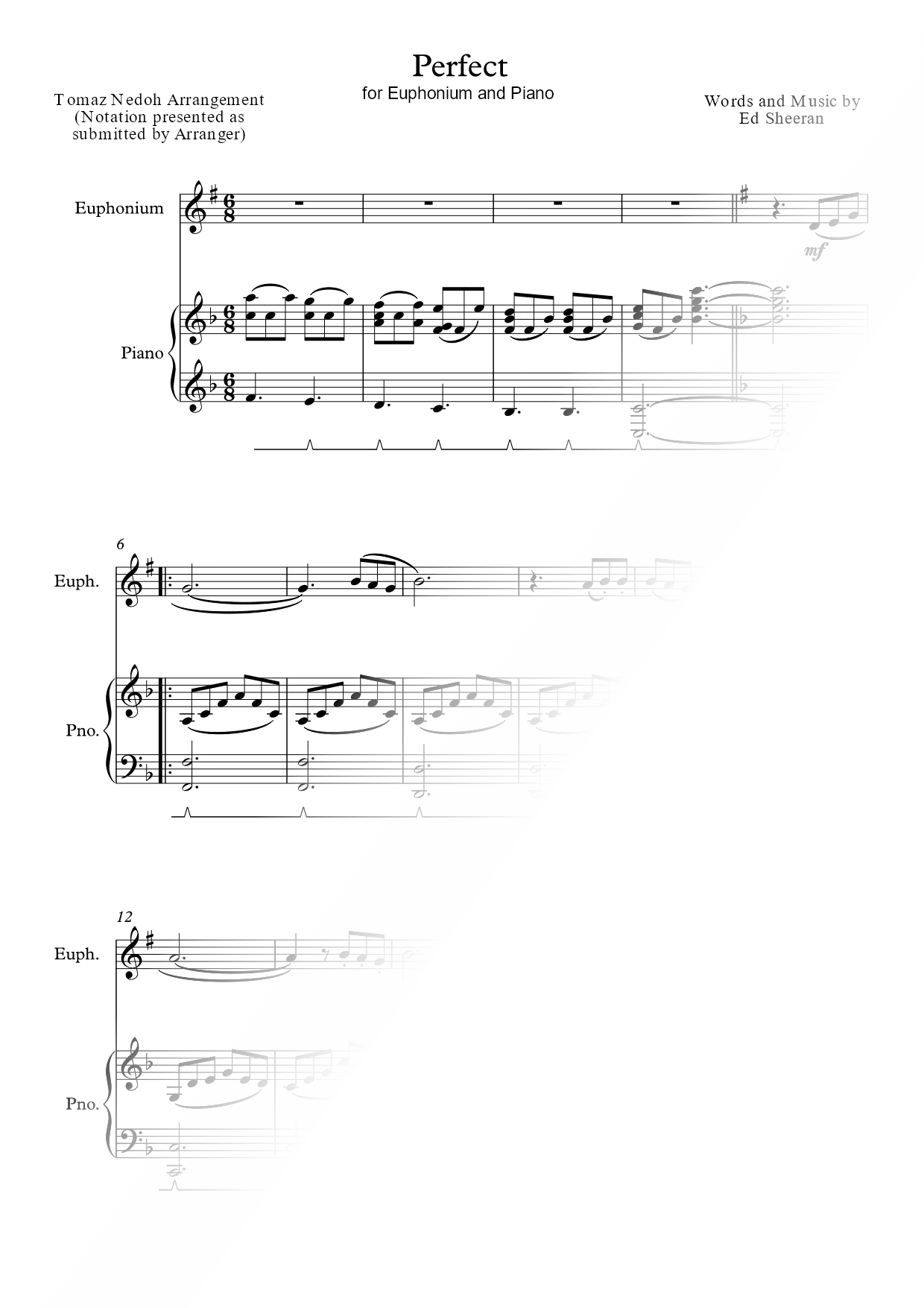 Perfect - Euphonium & Piano