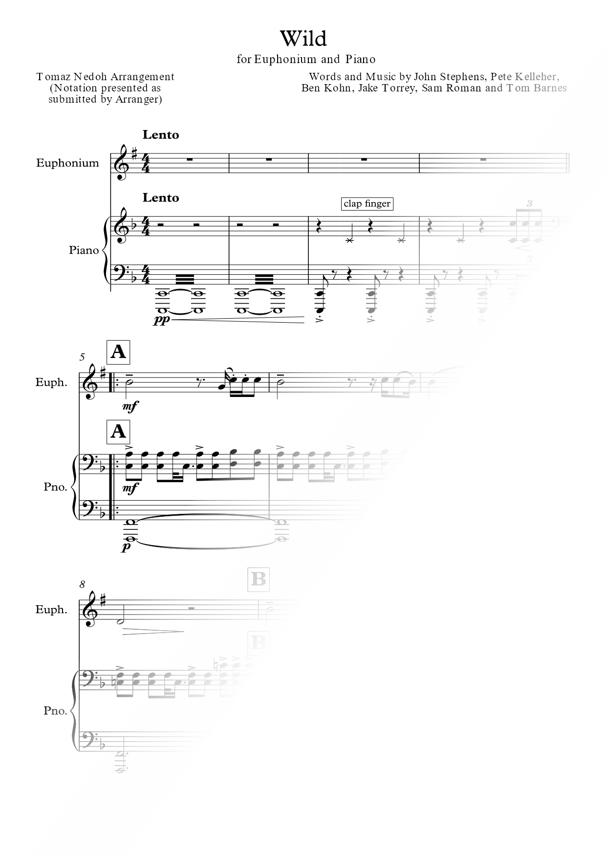 Wild - Euphonium & Piano