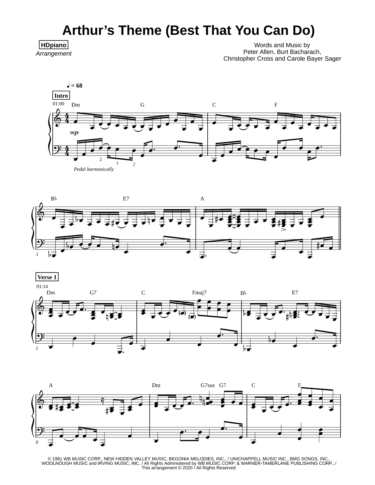 Arthur's Theme (Best That You Can Do)